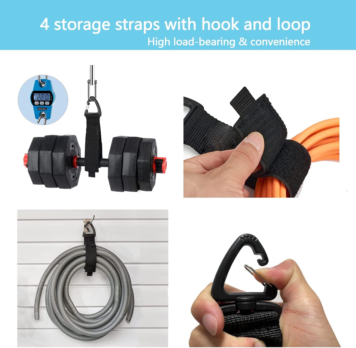 Gociean 4 Pack RV Hose Storage Bag with Straps