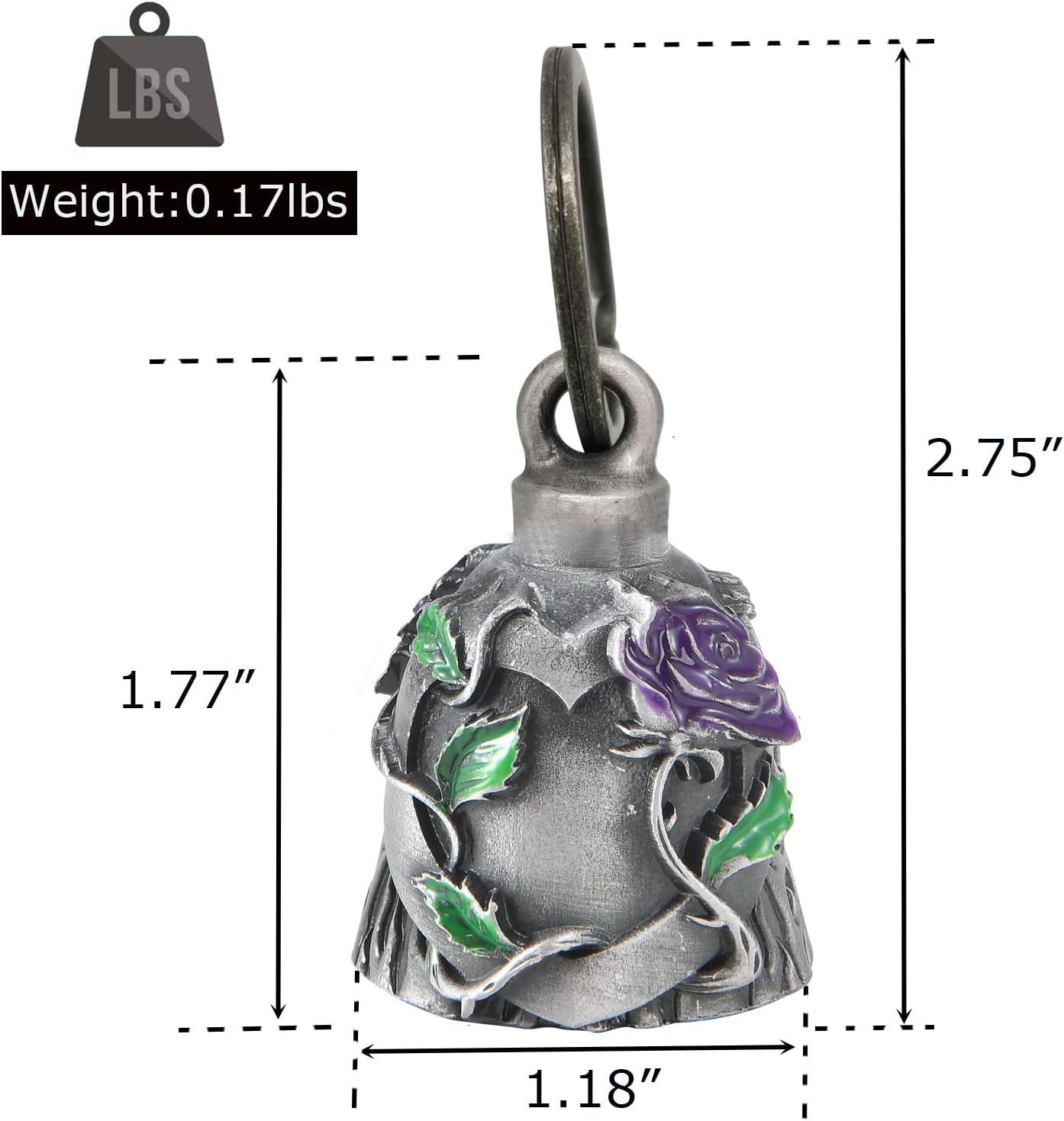 Rider Vibe 2Pack Motorcycle Bell with Hanger Keychain