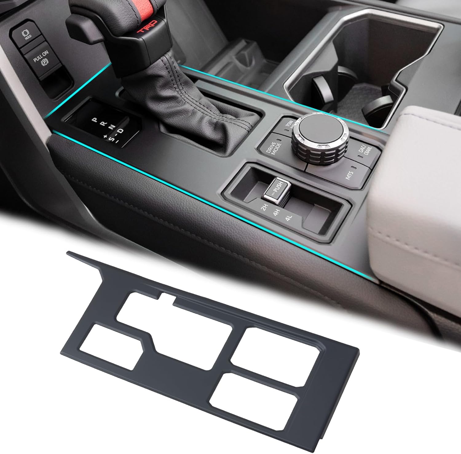 JDMCAR Gear Shift Panel Trim Cover for Toyota Tundra Sequoia 2022-2025