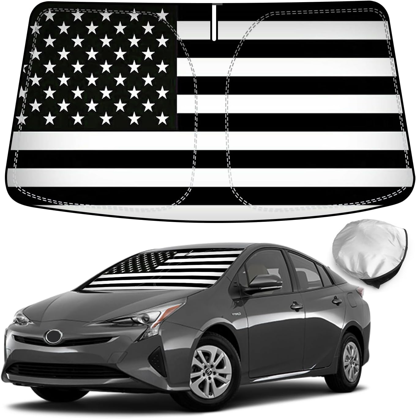 Bestview Windshield Sun Shade Custom Fit for 2016-2022 Toyota Prius
