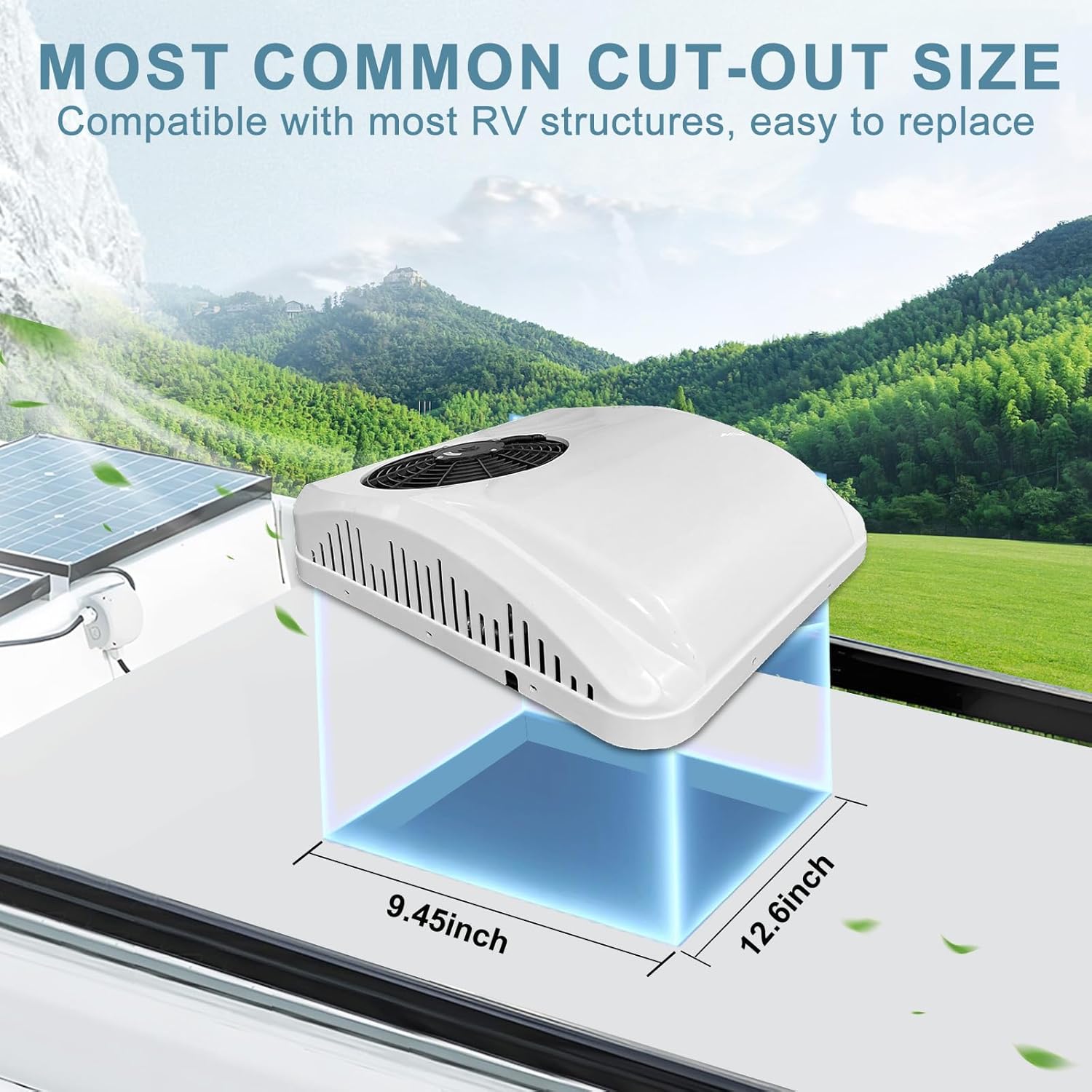 RV Rooftop 12V Air Conditioner with Heating and Cooling
