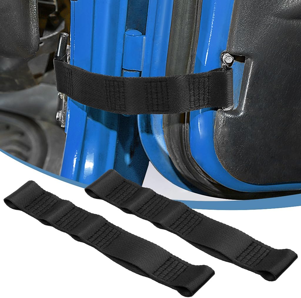 PYGHAP Jeep Door Limiting Straps 2PCS Heavy Duty Adjustable