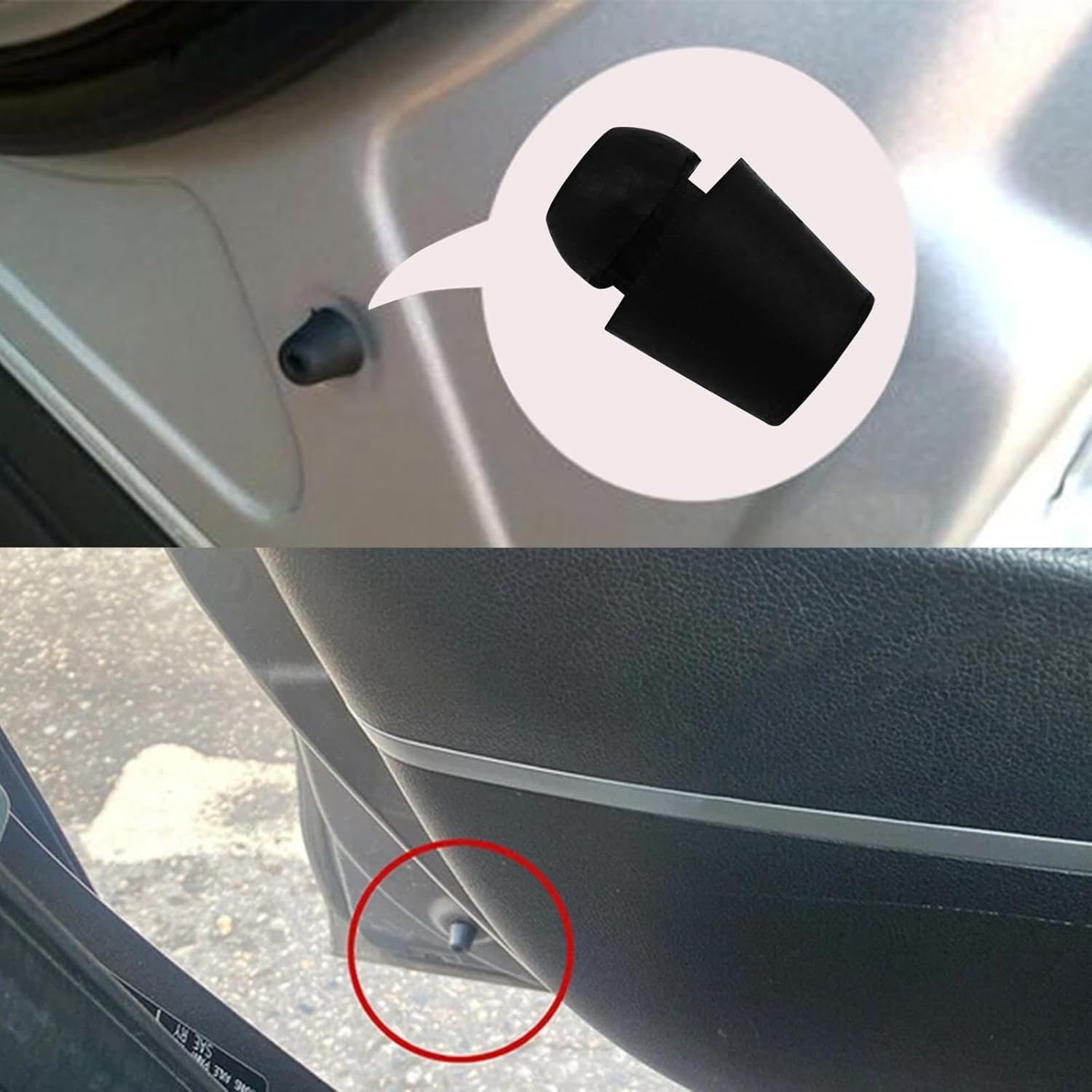 10PCS Car Door Bumper Stopper Rubber Absorber