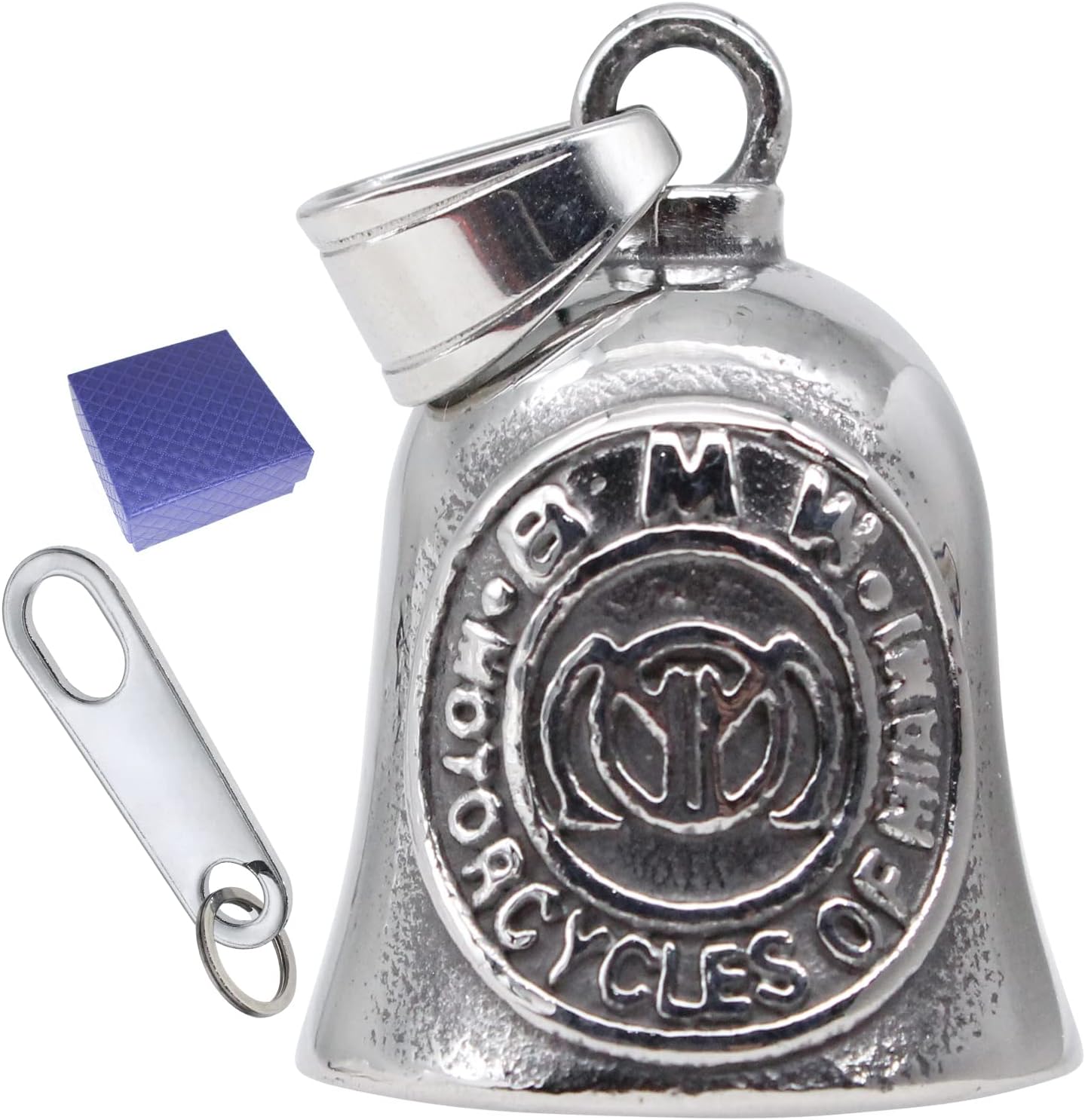 Motorcycle Bell with Hanging Keychain for Good Luck Travel