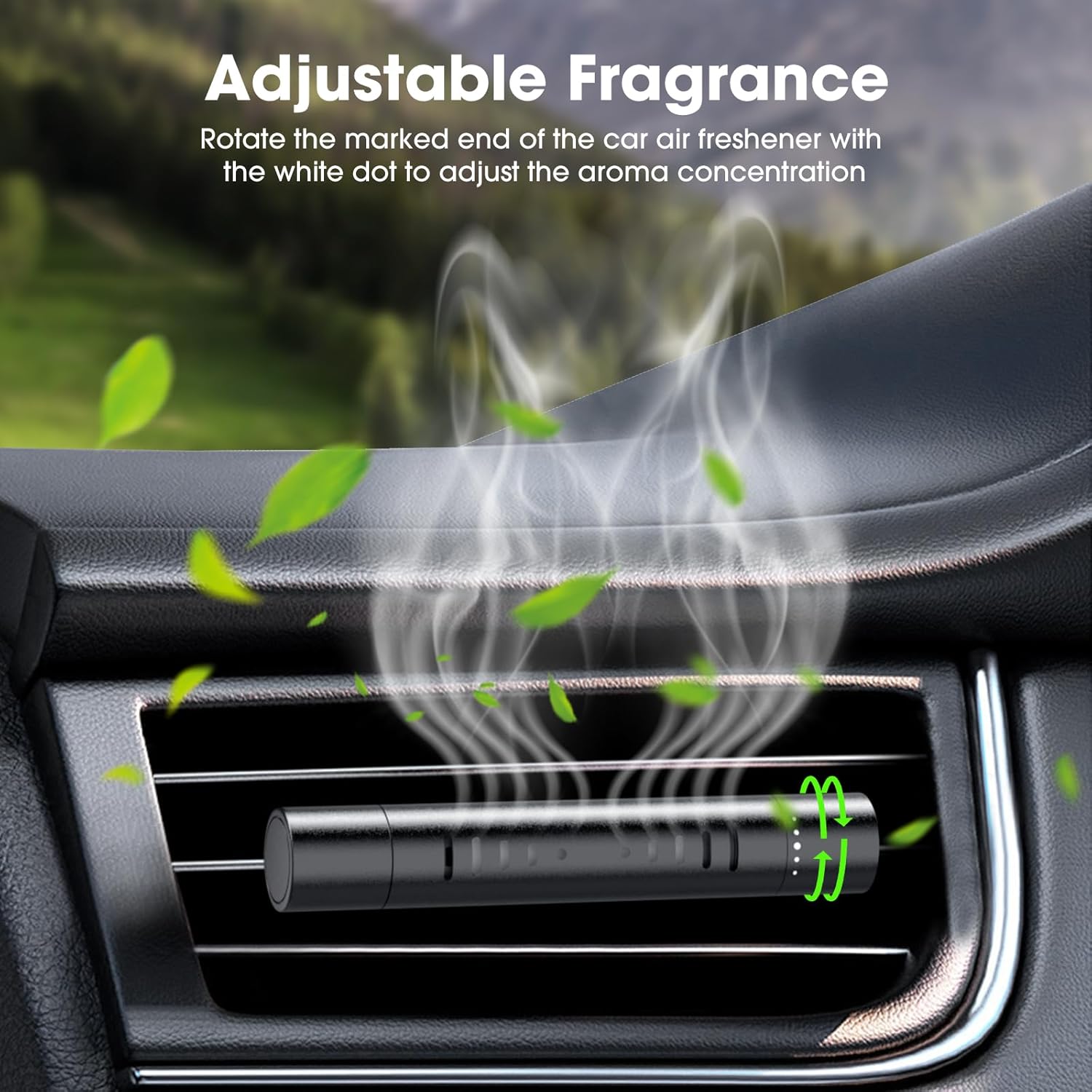 Home-Cloud 2 Pack Car Air Freshener Clips with 12 Refill Sticks