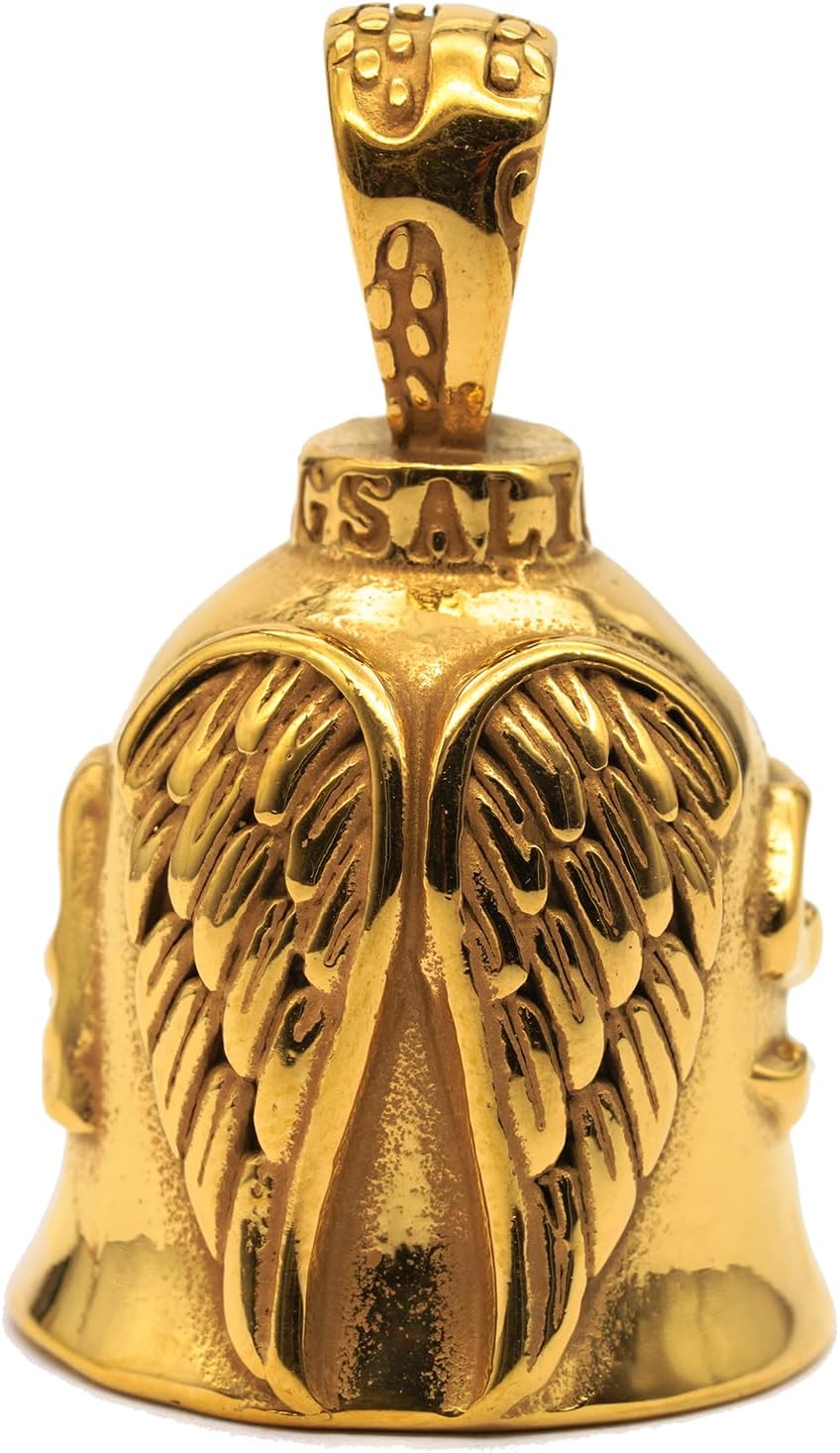 Angel Wing Knight Bell Letters Motorcycle Guardian Bell - Gold