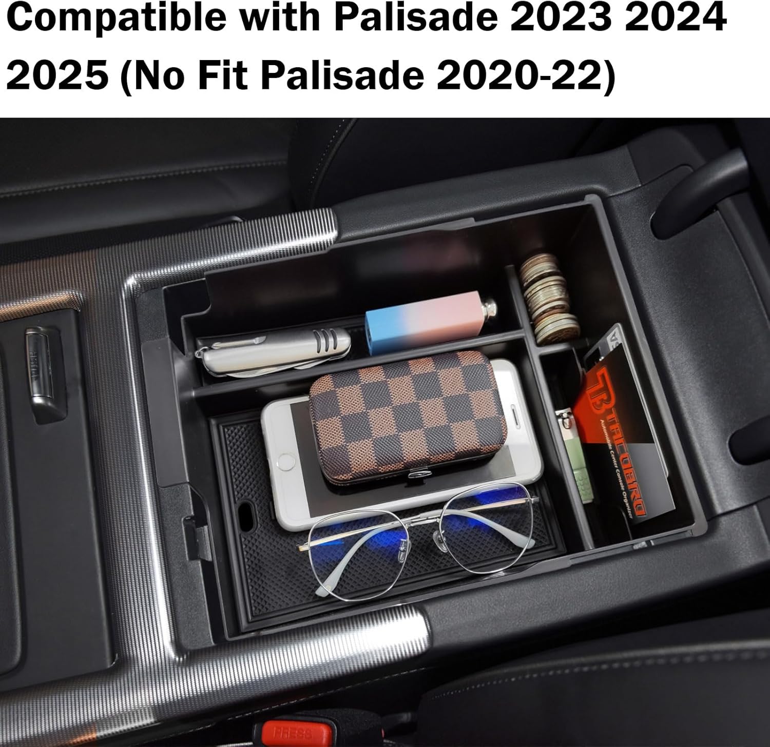 TACOBRO Center Console Organizer for Hyundai Palisade 2023 2024 2025