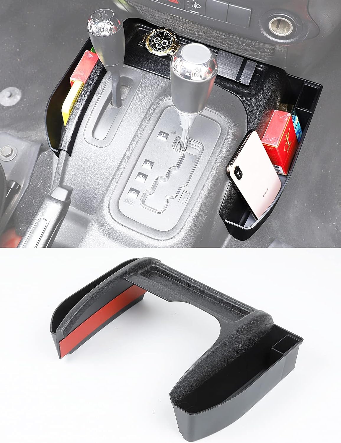Savadicar GT-3 JK Shifter Storage Box Black