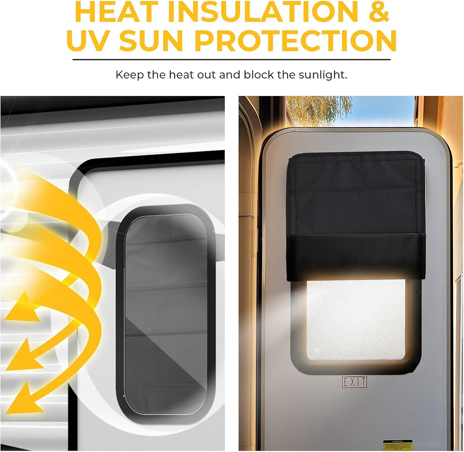 BougeRV Foldable Sun Shade for RV Windows