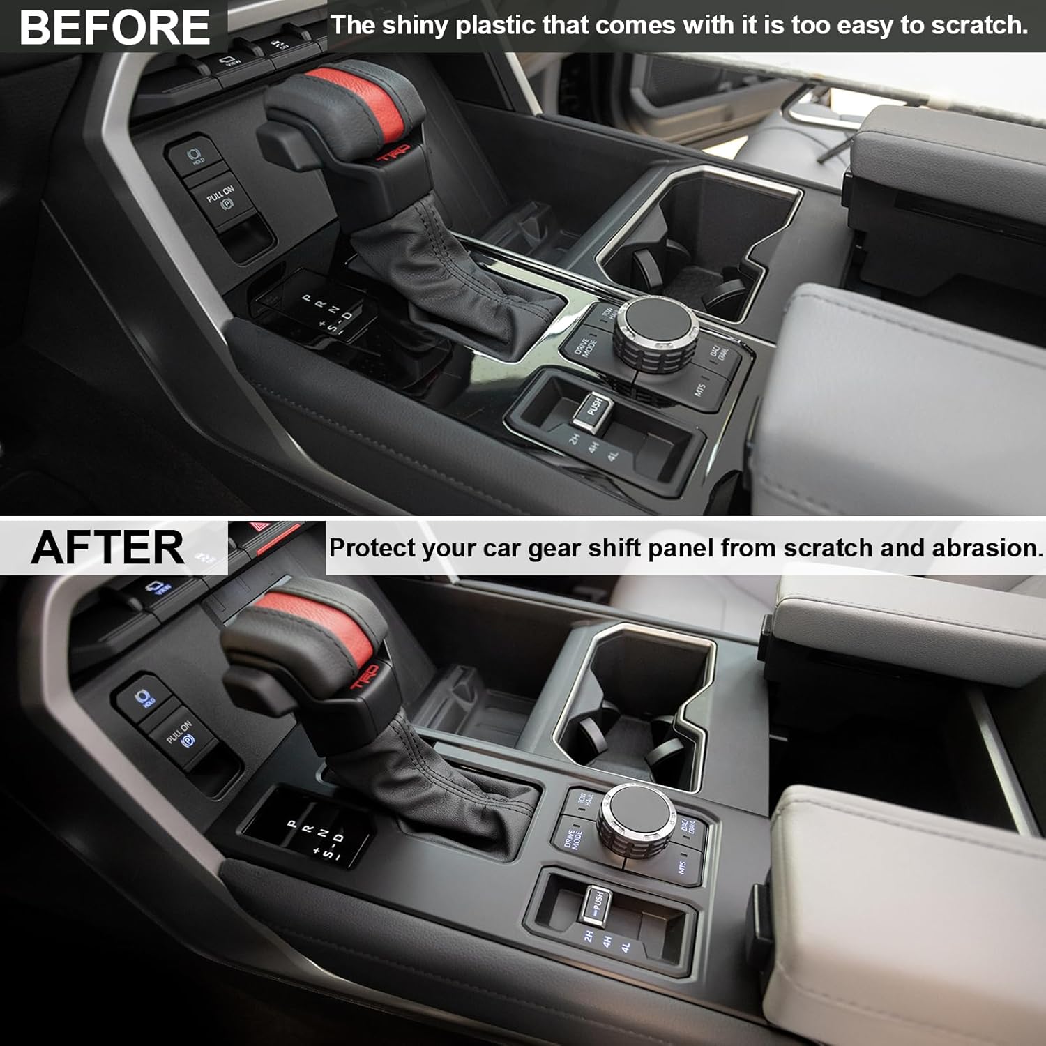 JDMCAR Gear Shift Panel Trim Cover for Toyota Tundra Sequoia 2022-2025