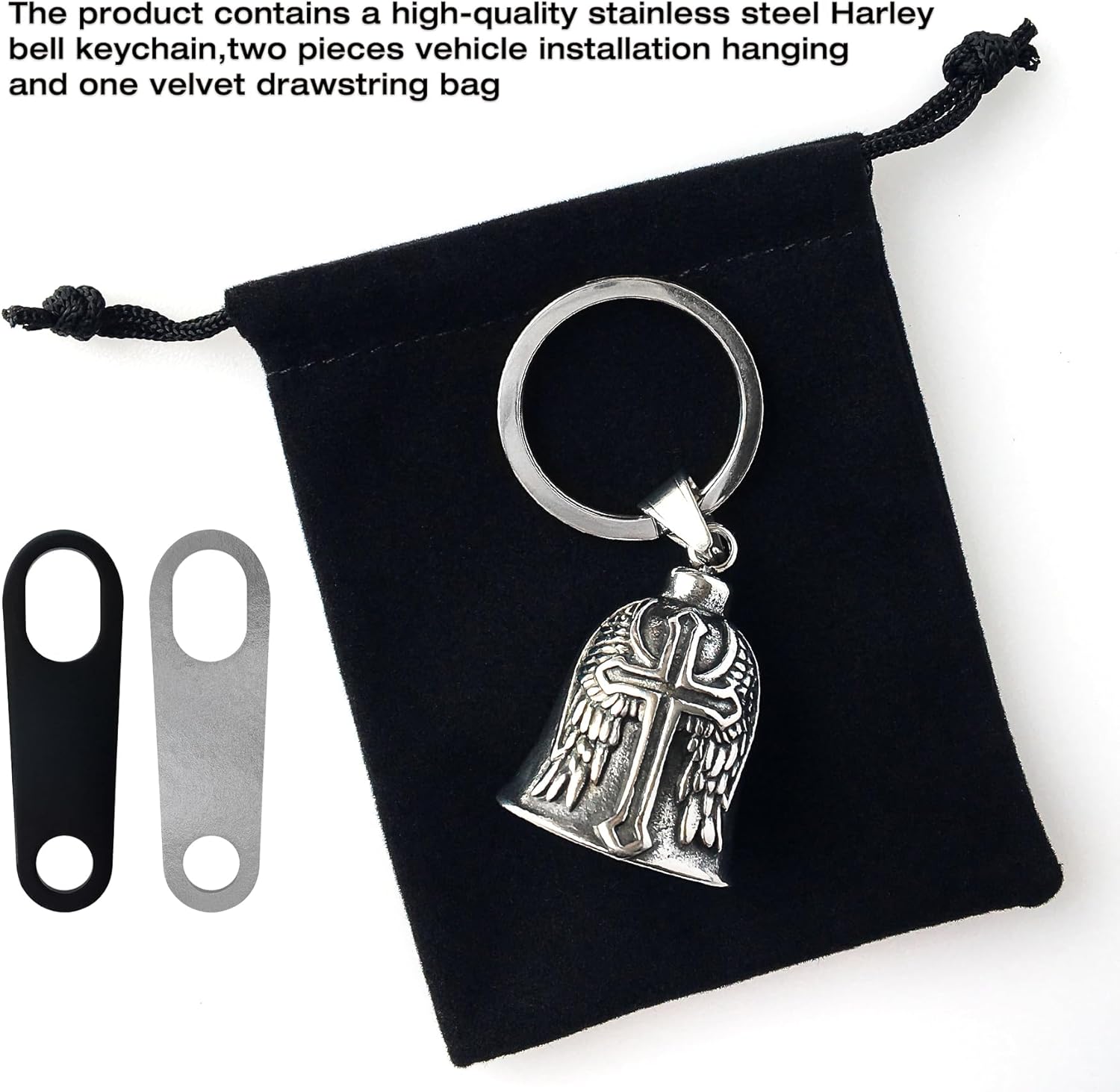 Guardian Bell Motorcycle Keychain for Men