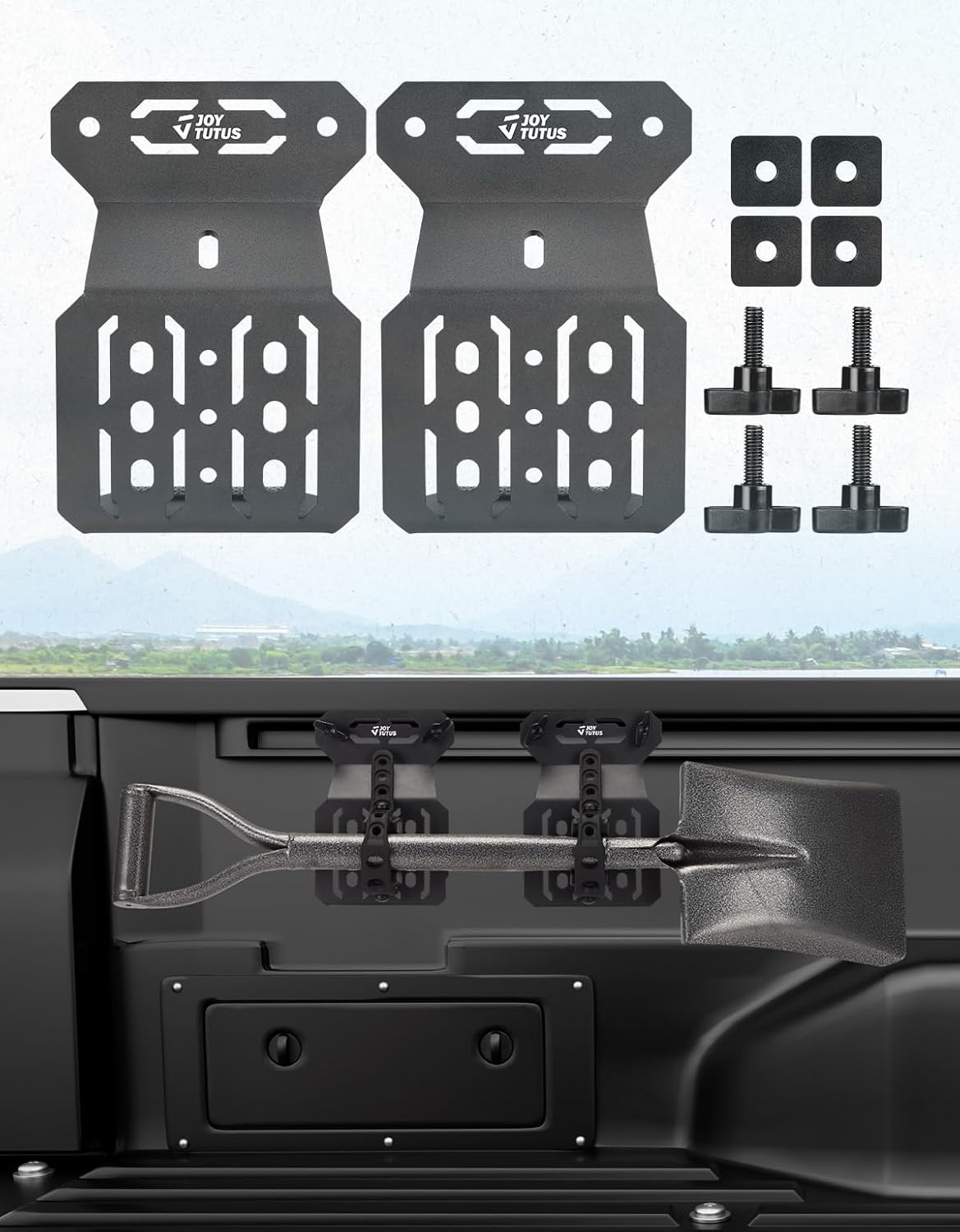 JOYTUTUS Bed Rail Mount Brackets for Tacoma