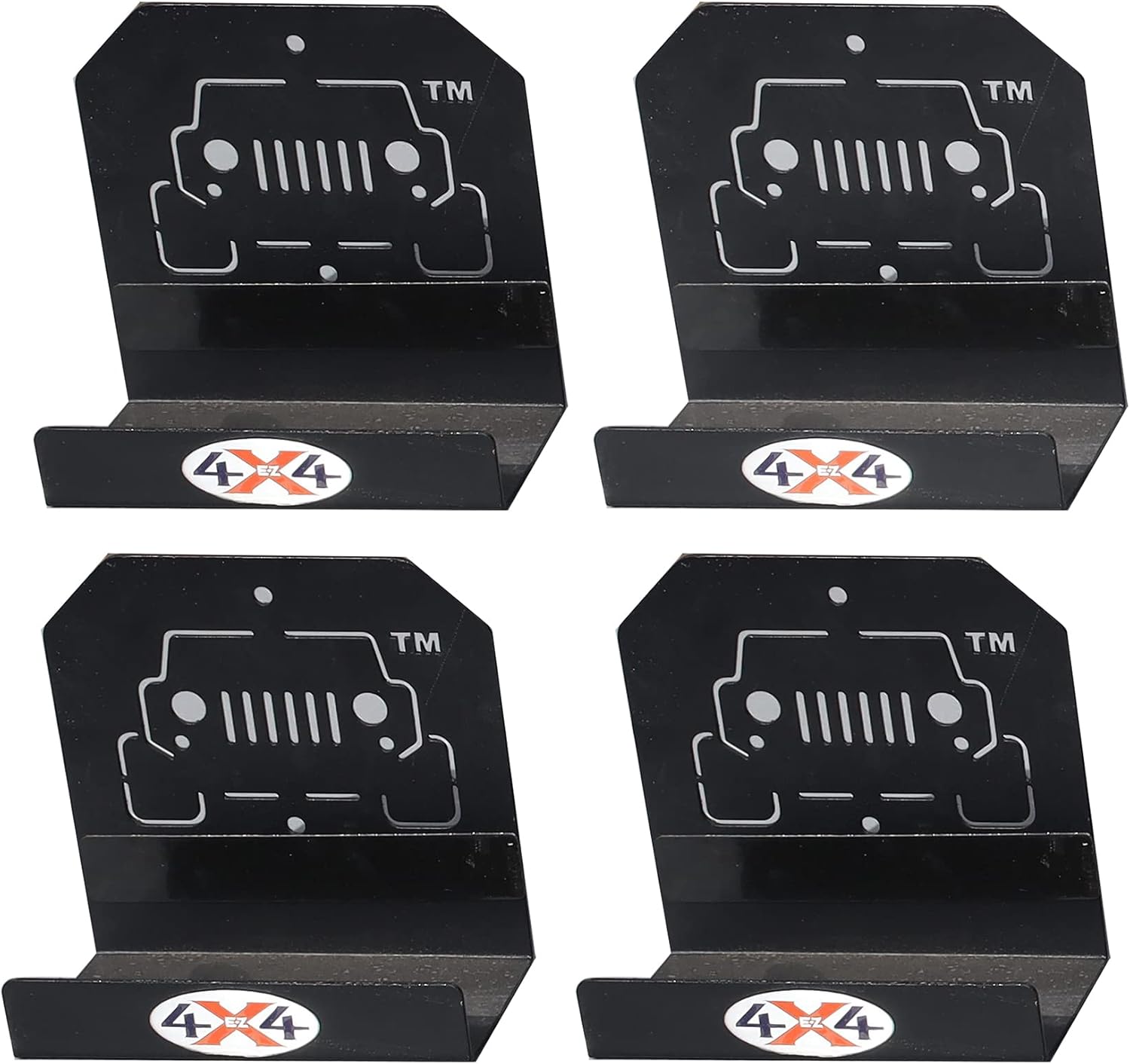 EZ4x4 Garage Door Hangers for Jeep - 4 Pack Heavy Duty