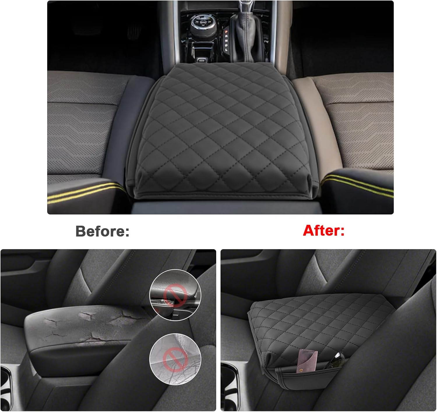 2023 2024 Chevy Colorado Armrest Cover with Pockets