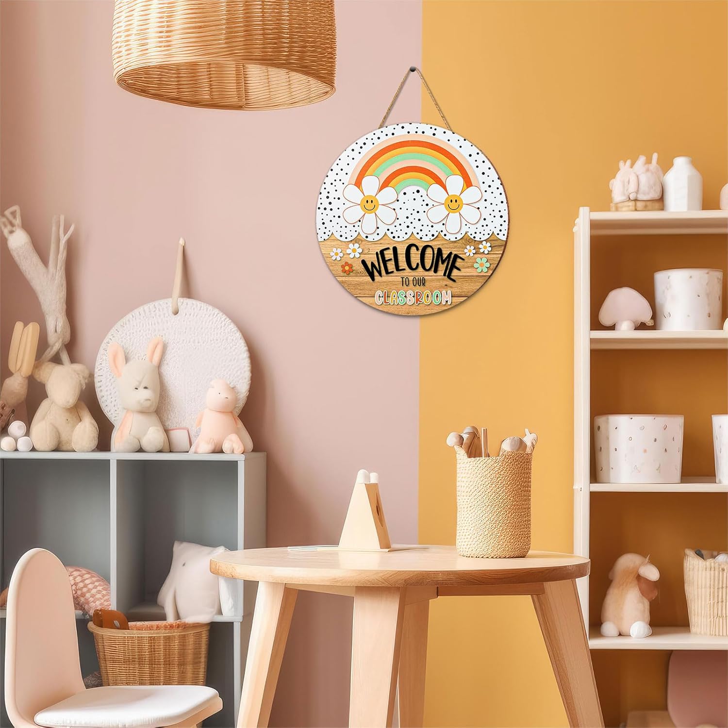 Boho Welcome Sign for Classroom Door Decor 114in