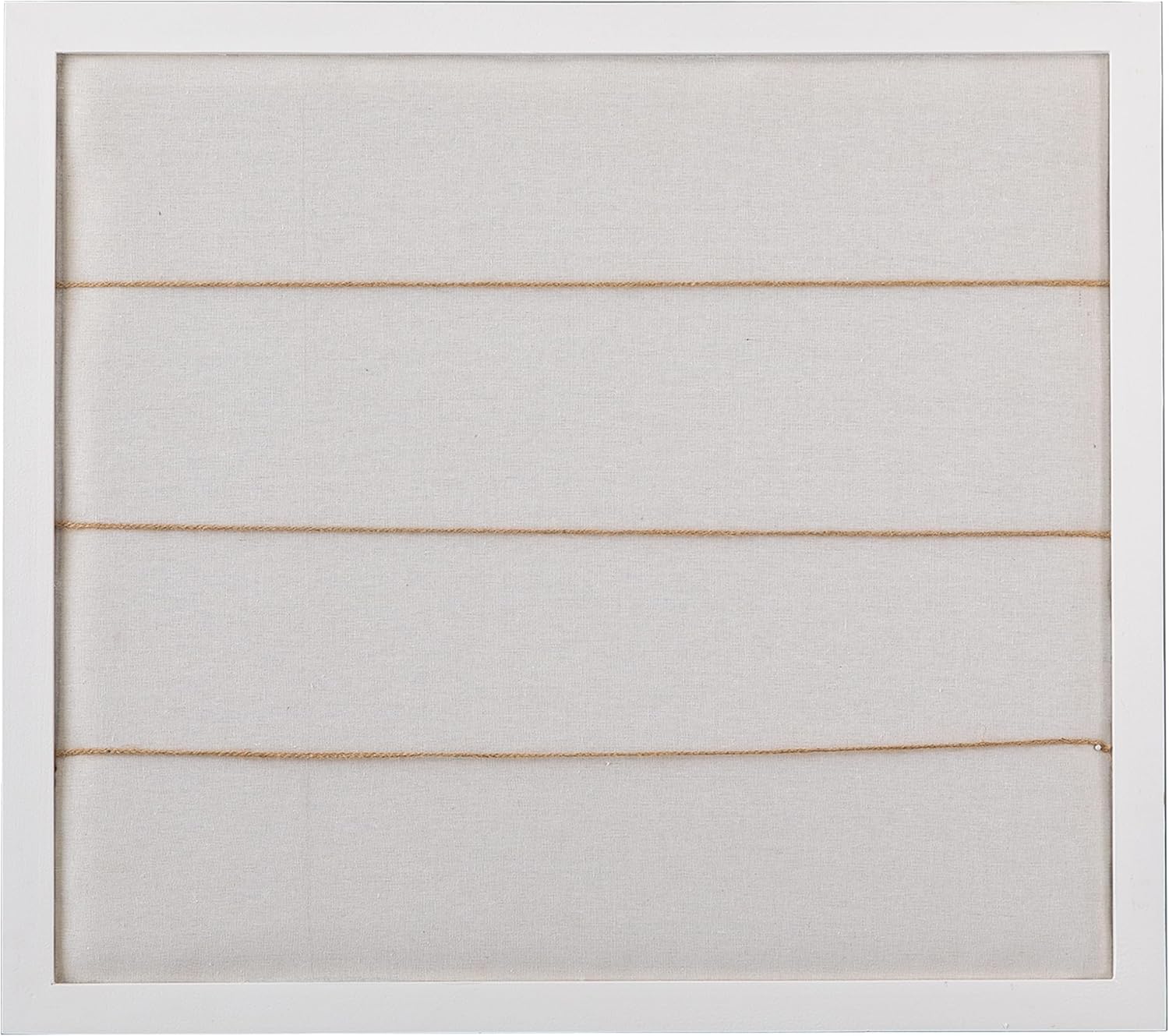 SOFE Rustic White Linen Bulletin Board 28x32