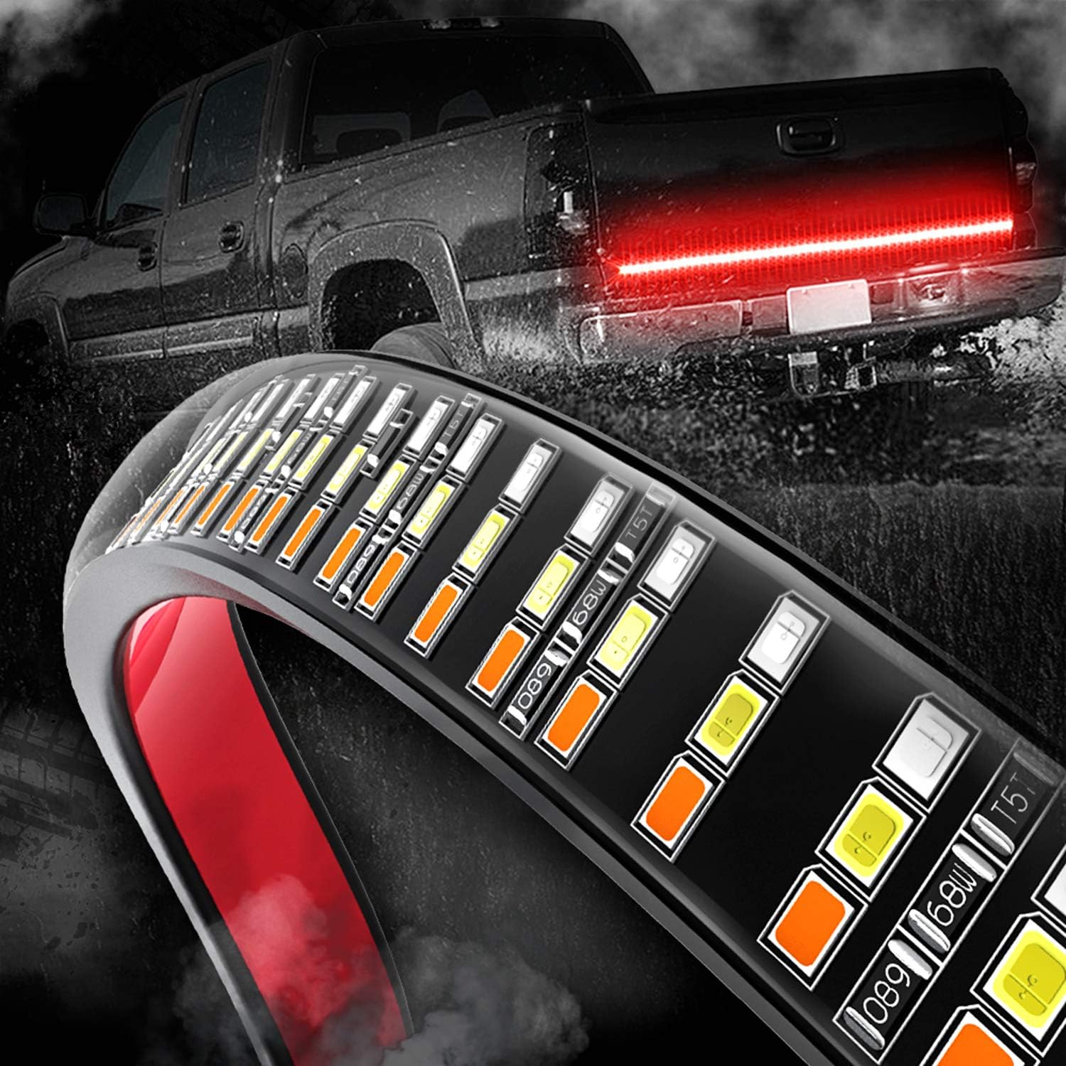 Goodream Tailgate Light Bar 504 LEDs 60 Inches 12V Waterproof LED Strip