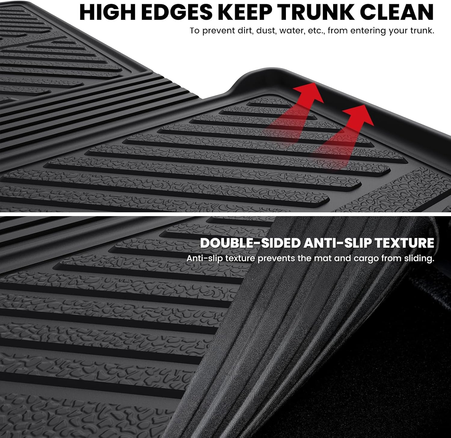 LASFIT Trunk Backrest Mat Ford Explorer 2020-2025 Black