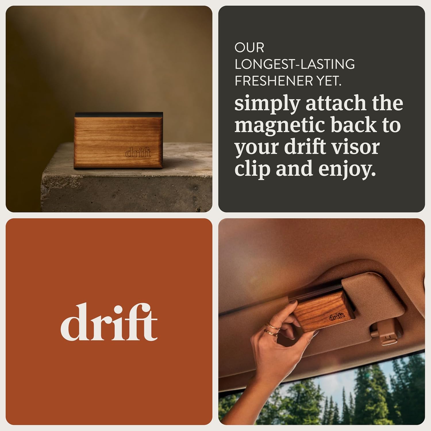 Drift Car Air Freshener - 3 Pack Wood Scent