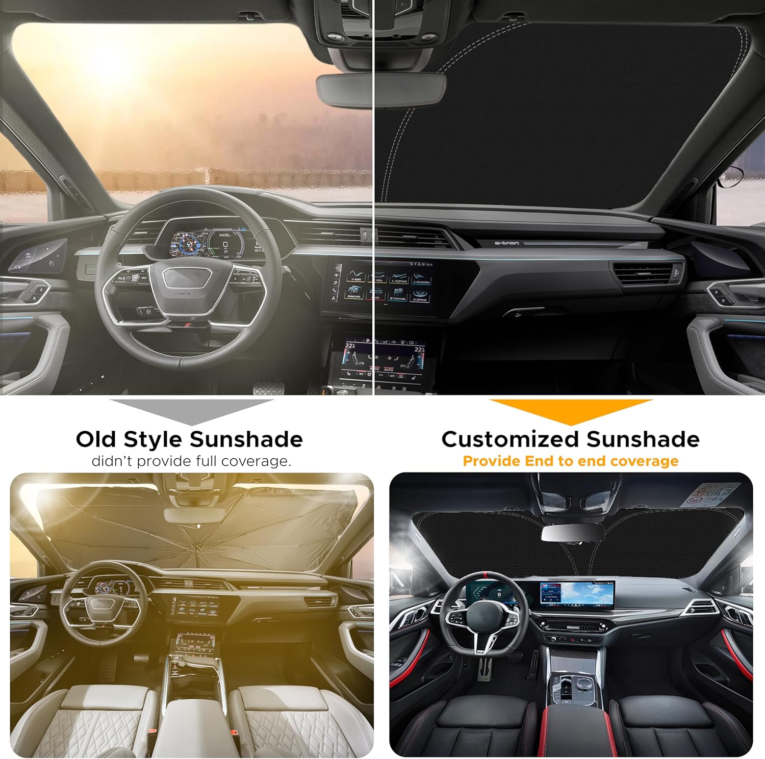 EcoNour Sunshade Windshield Cover for Toyota Highlander 2020-2025