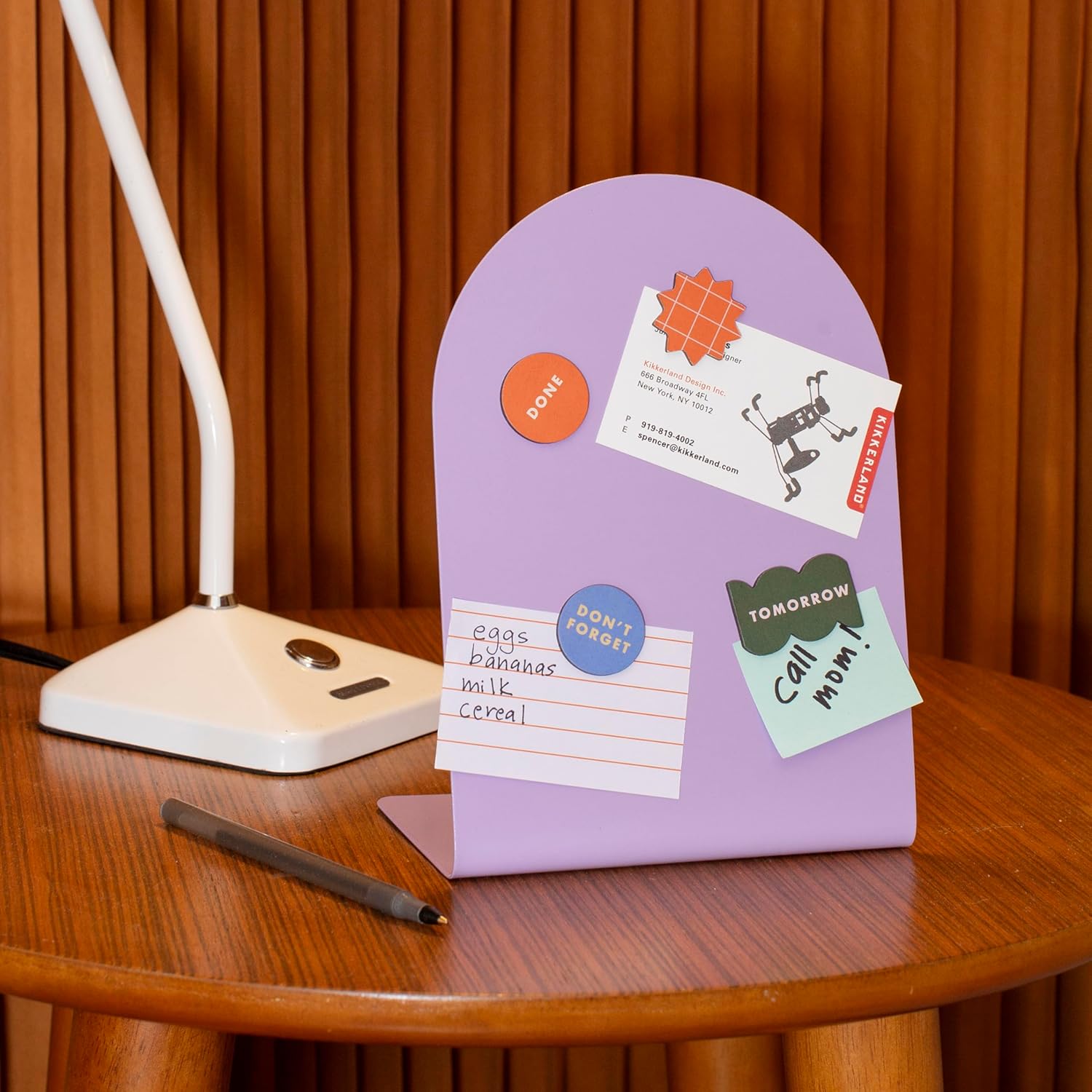 Kikkerland Inkerie Purple Magnetic Memo Board 1