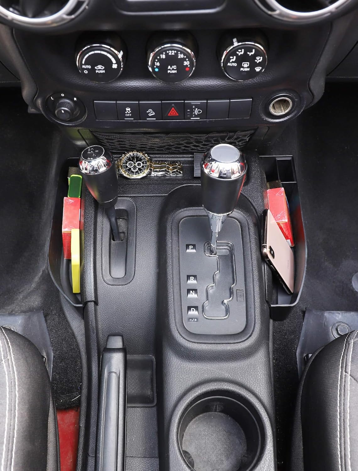 Savadicar GT-3 JK Shifter Storage Box Black