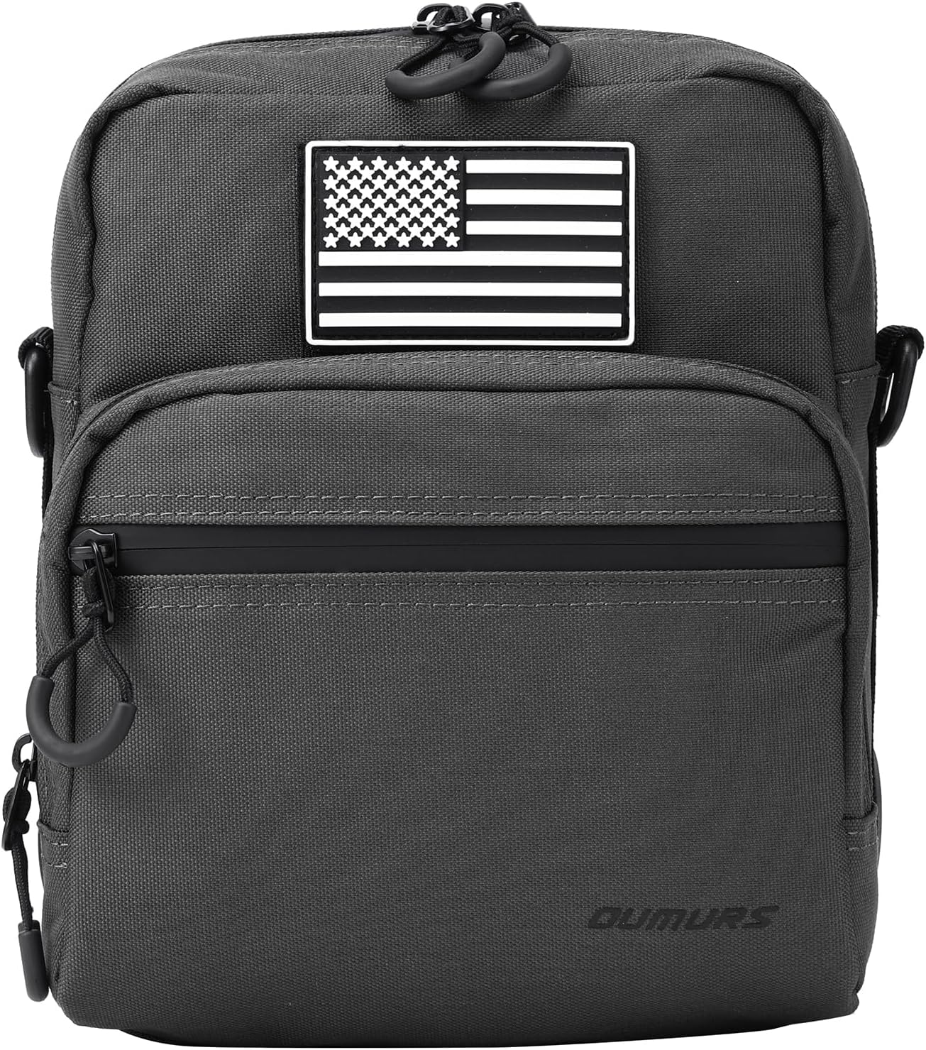 Oumurs Motorcycle Handlebar Bag with American Flag