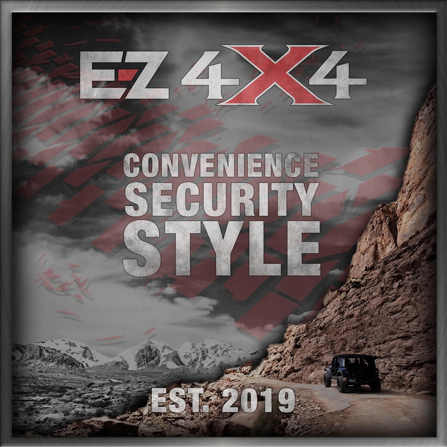 EZ4x4 Garage Door Hangers for Jeep - 4 Pack Heavy Duty