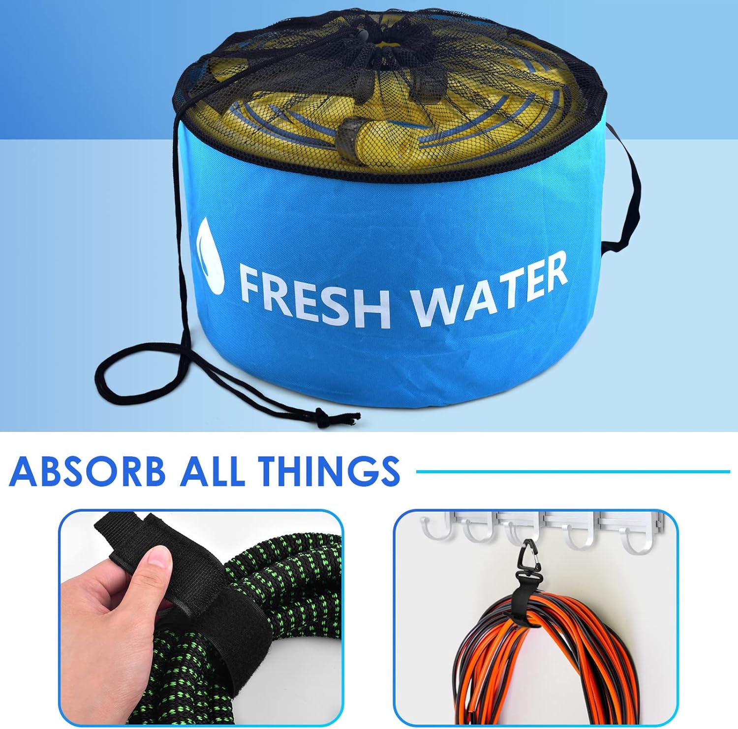 ERKOON 4-Pack Waterproof RV Hose Storage Bags