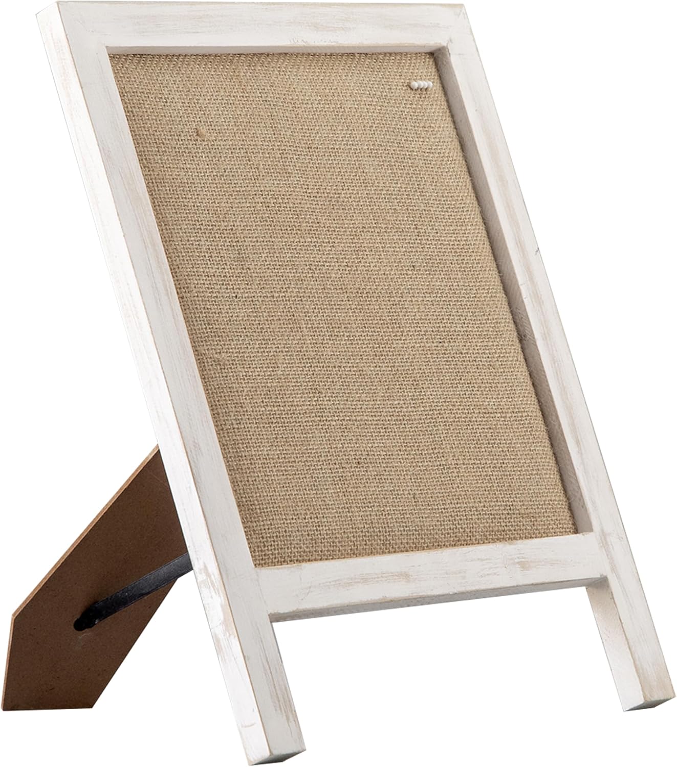 SOFE Linen Bulletin Board Small 12x15 Freestanding Tabletop Display