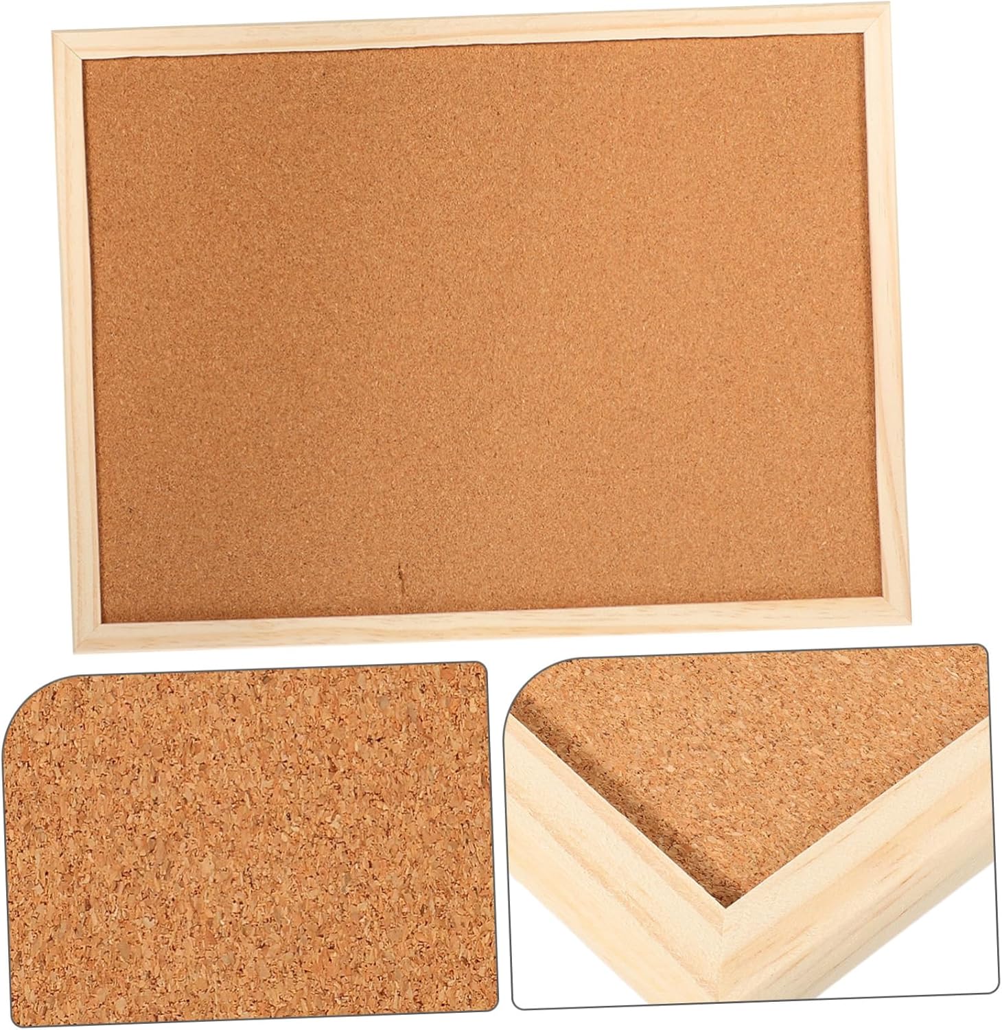 Office Memo Board Corkboard with White Frame Set Decorative