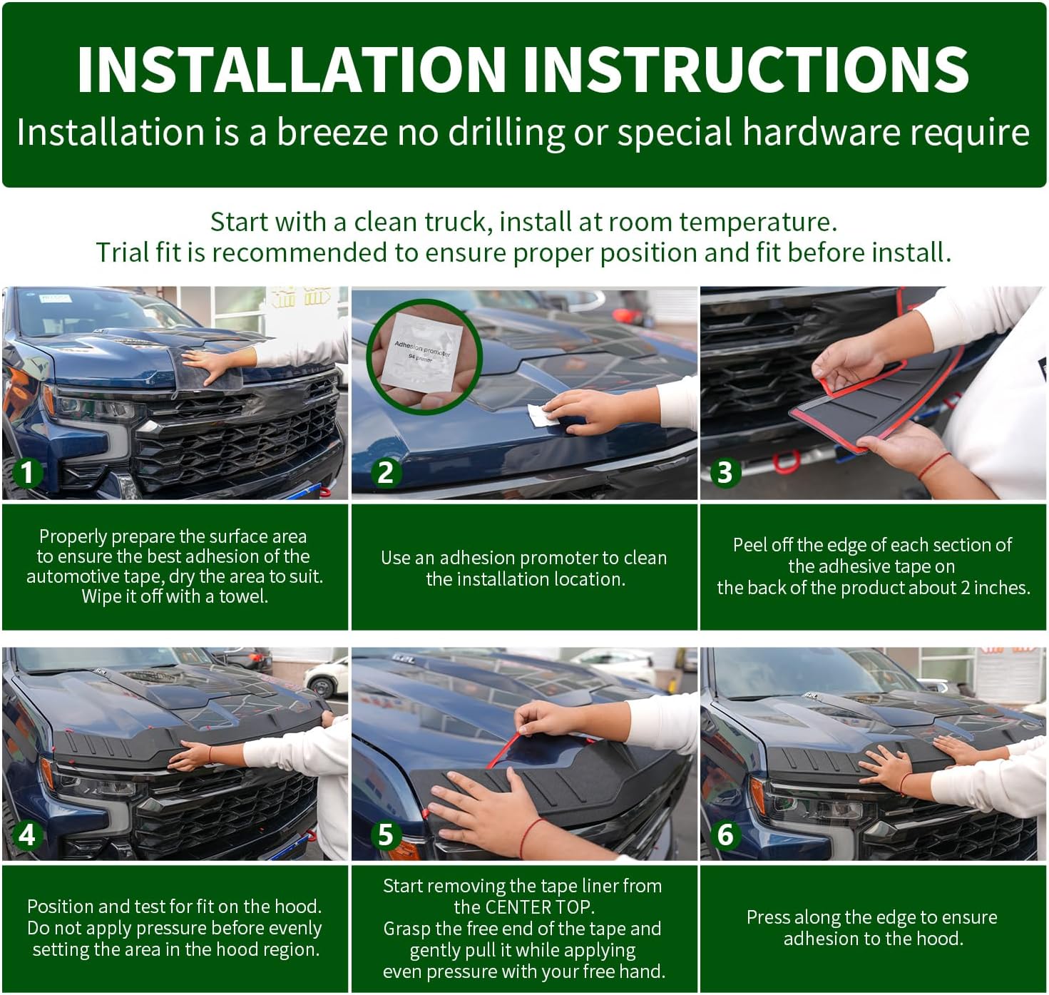 Hood Protector for Toyota Tundra and Sequoia 2022-2025