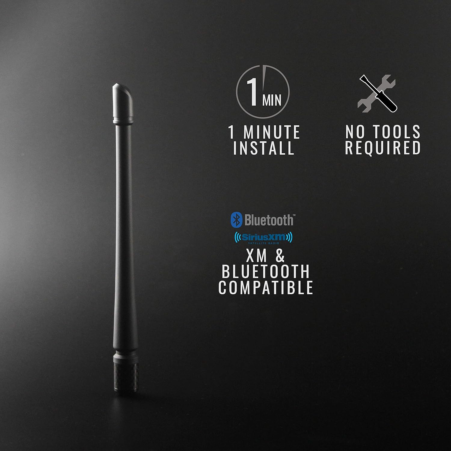 RYDONAIR 7 Inch Rubber Antenna for Harley Davidson 1989-2025