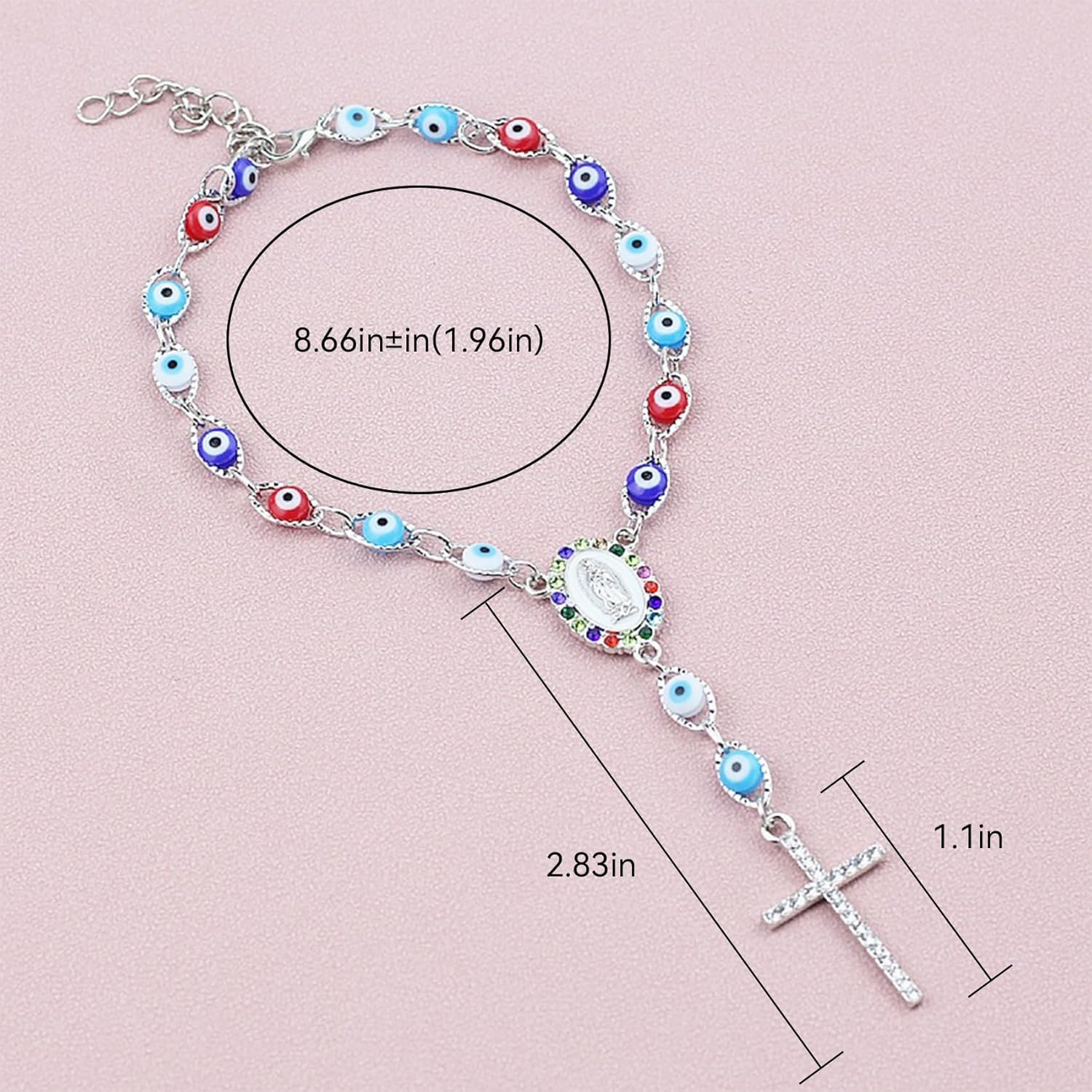 Evil Eye Cross Car Hanging Decor Accessory