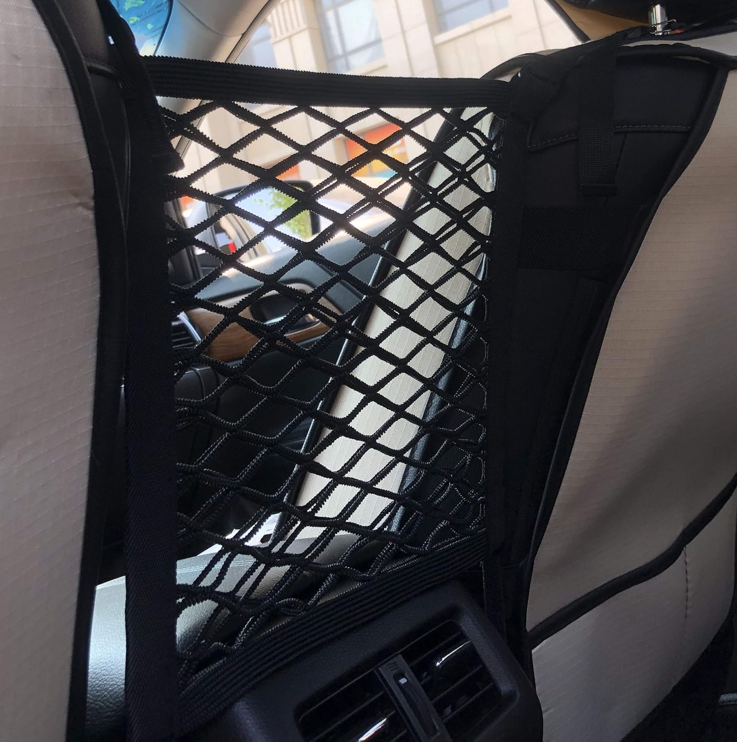 2-Layer Car Mesh Organizer Seat Back Net Bag