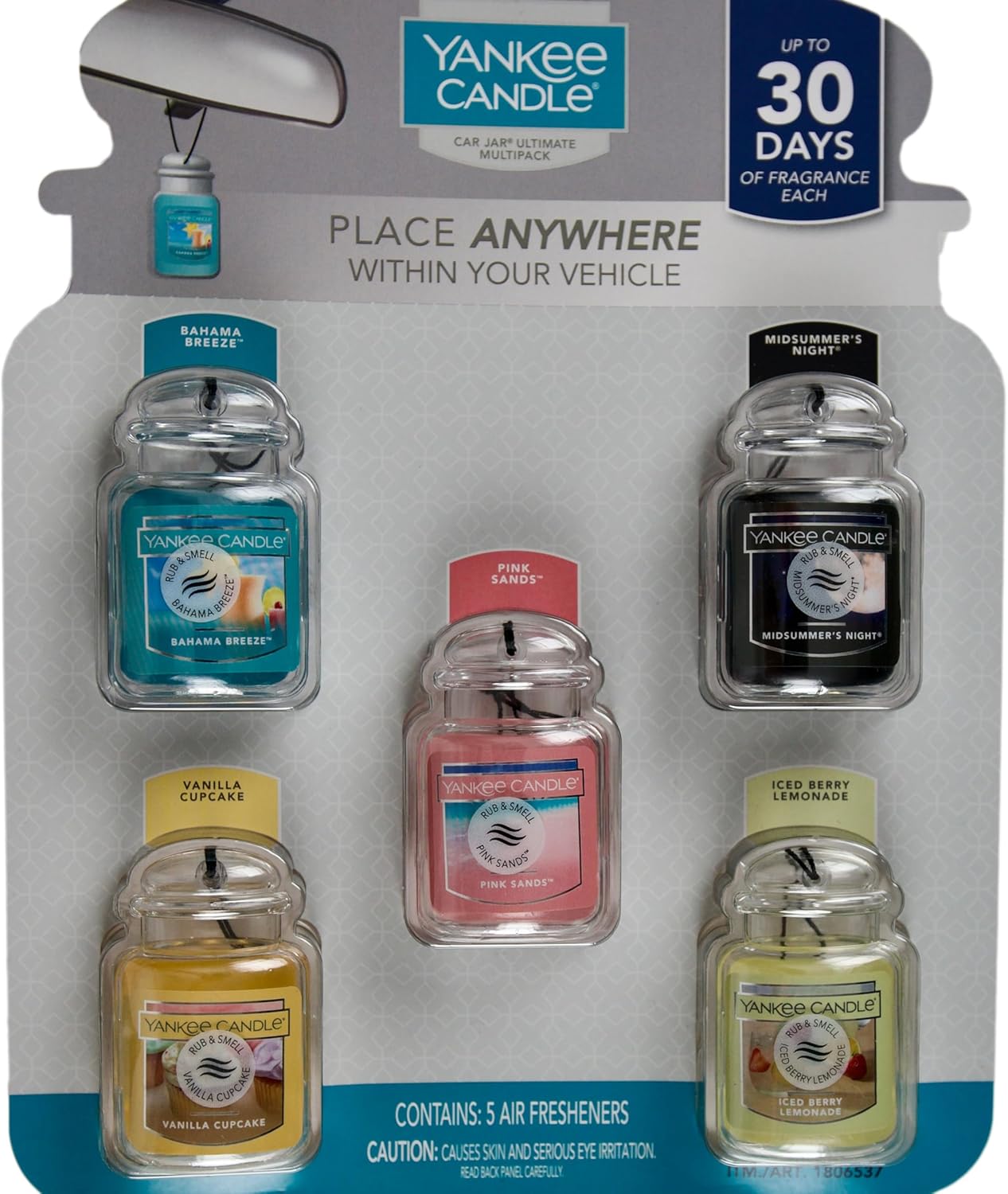 Yankee Candle Car Jar 5-Pack Air Fresheners