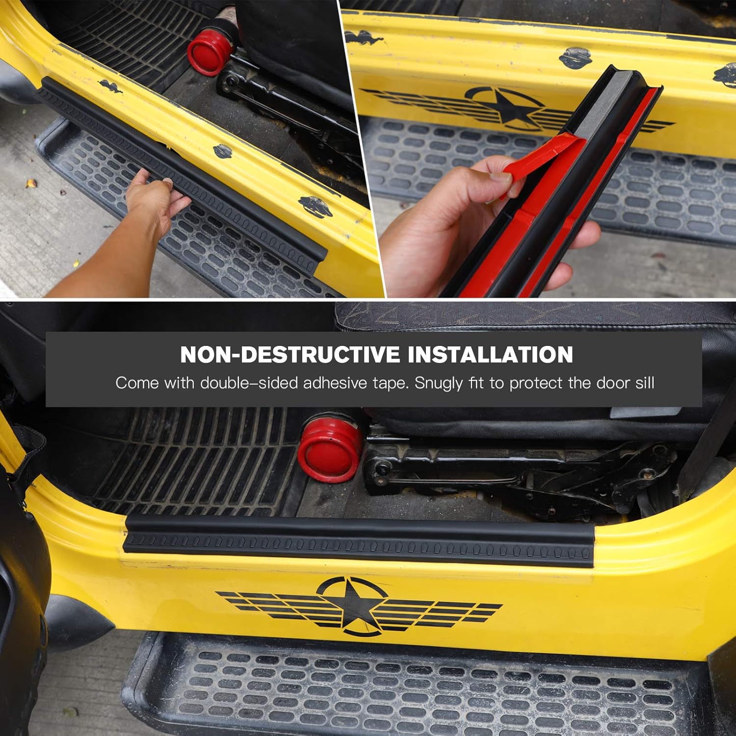JeCar Door Sill Guards for Jeep Wrangler TJ 1997-2006