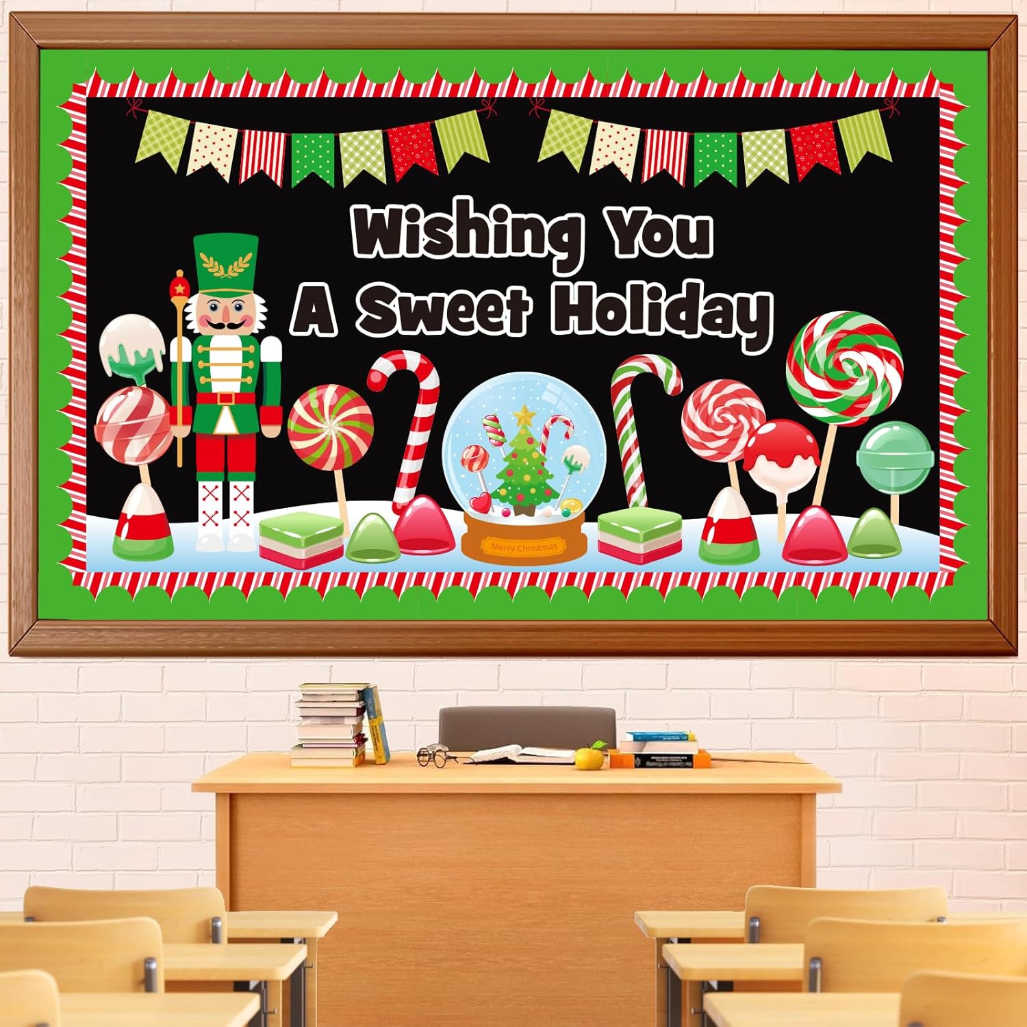 Glicholi Christmas Peppermint Bulletin Board Set