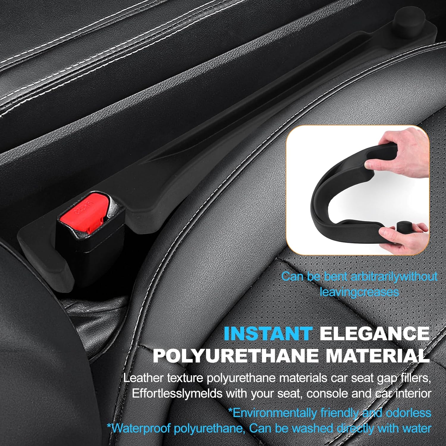 Car Seat Gap Filler Set of 2 Universal Fit for Most Cars