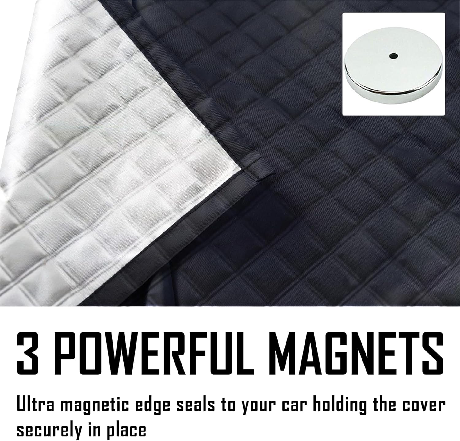 EXQUISLIFE 3-Layer Windshield Snow Cover for Cars and SUVs
