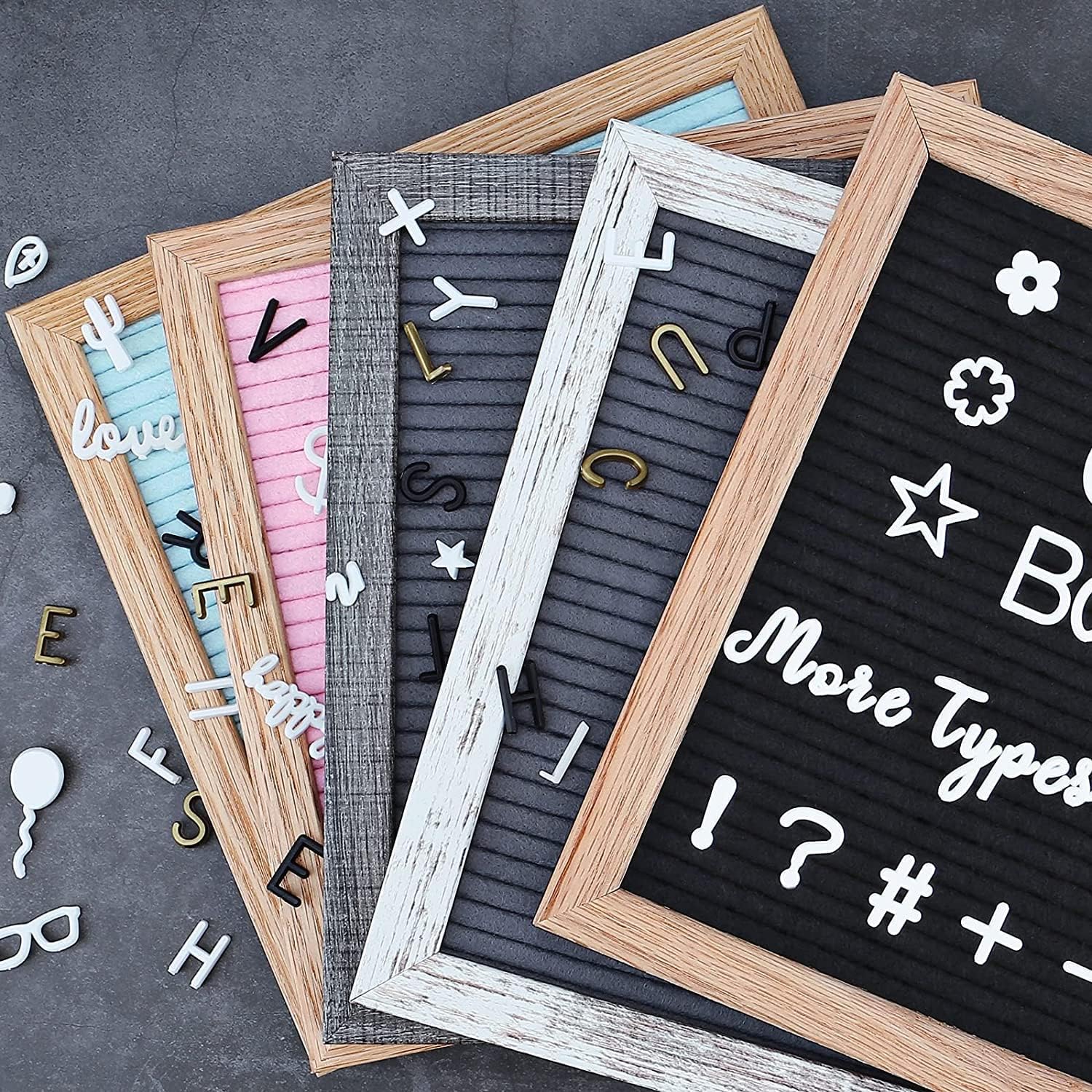 Changeable Felt Letter Board with Letters - 725 pcs First Day of School Board