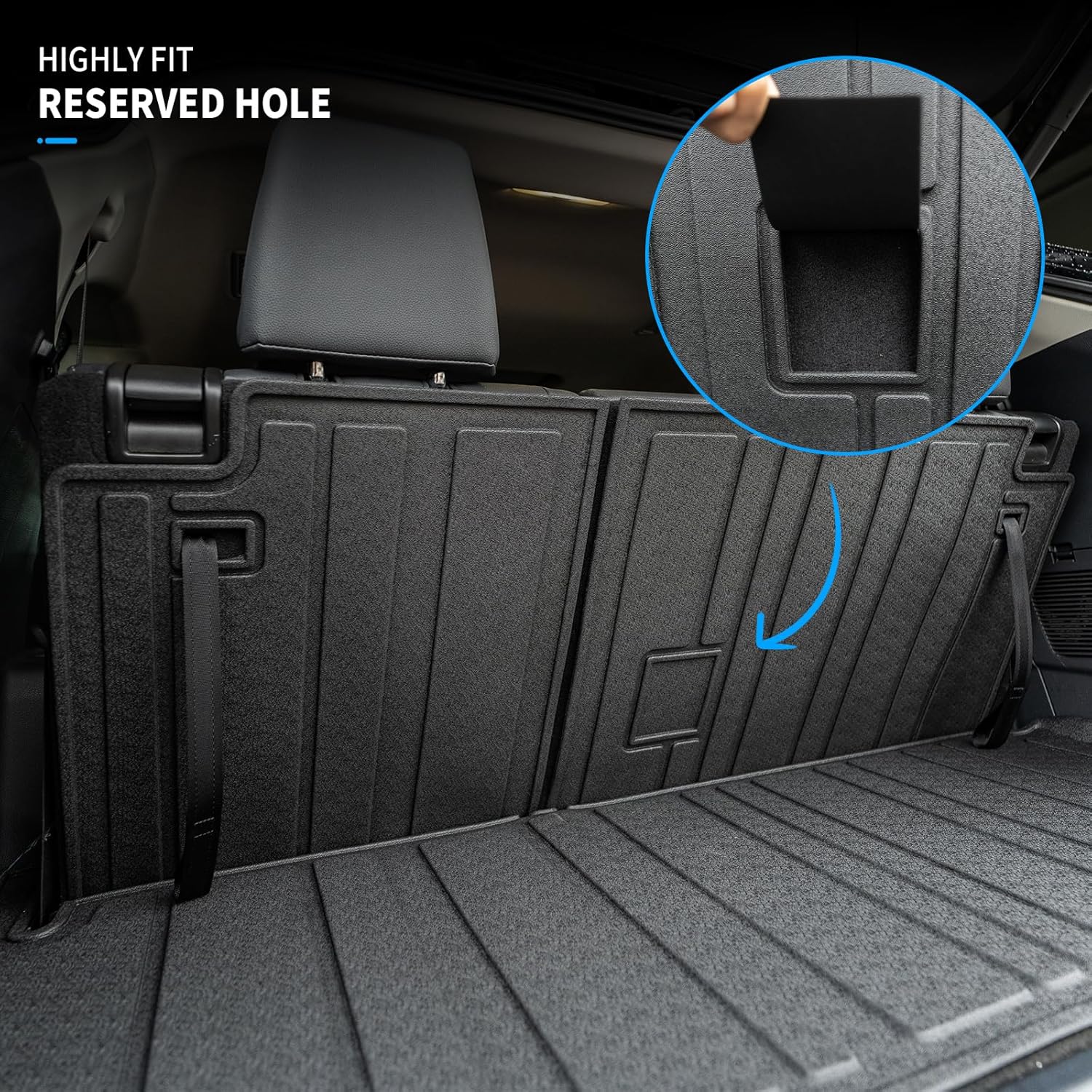 Bomely Floor Mats for 2020-2025 Toyota Highlander 7 Seats