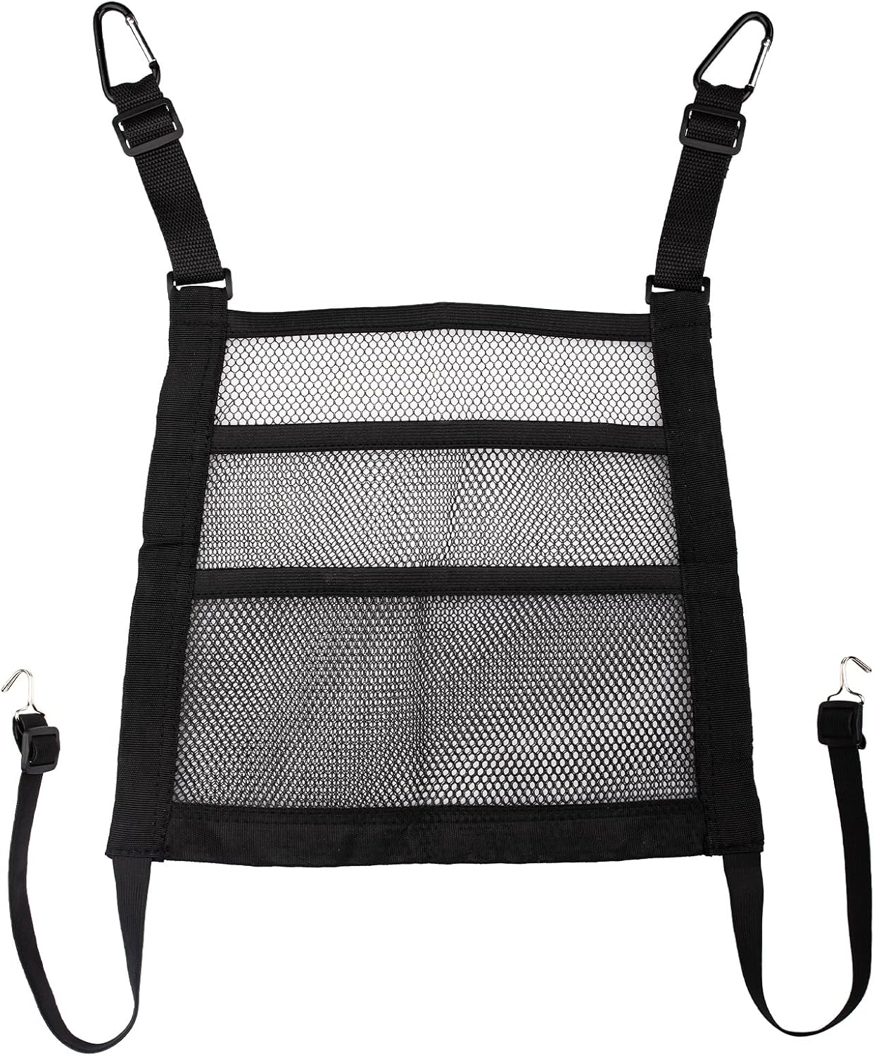 VEHIRIE 3-Layer Seat Back Organizer Black 118x118 Inch