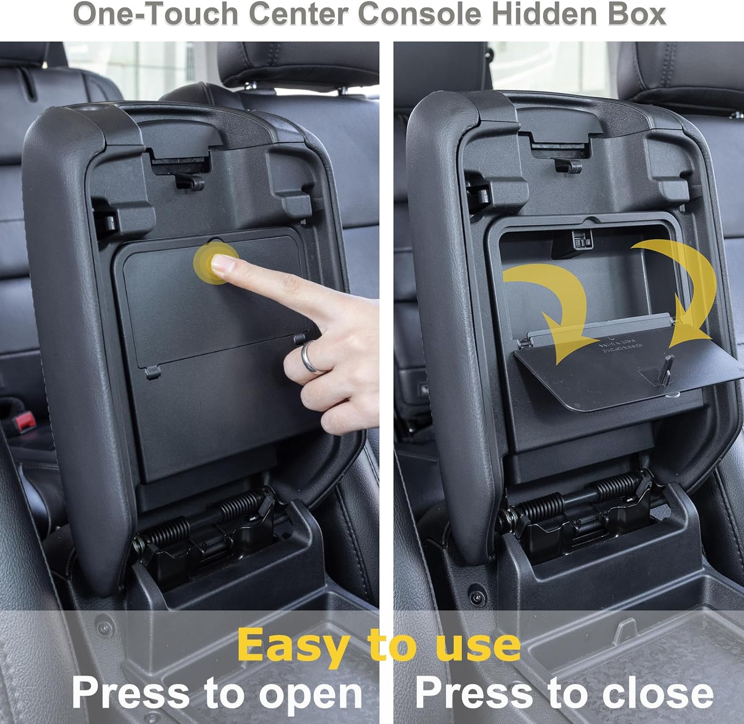 JKCOVER Center Console Hidden Storage Box
