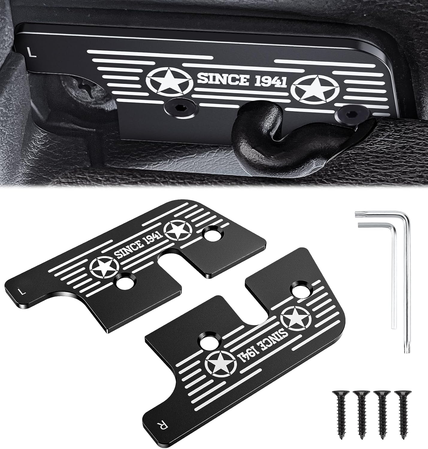 Upgraded Sun Visor Repair Kit for Jeep Wrangler and Gladiator