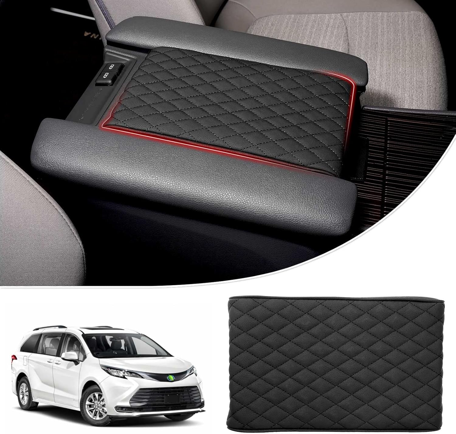 Autorder Center Console Cover for Toyota Sienna 2021-2025 2026
