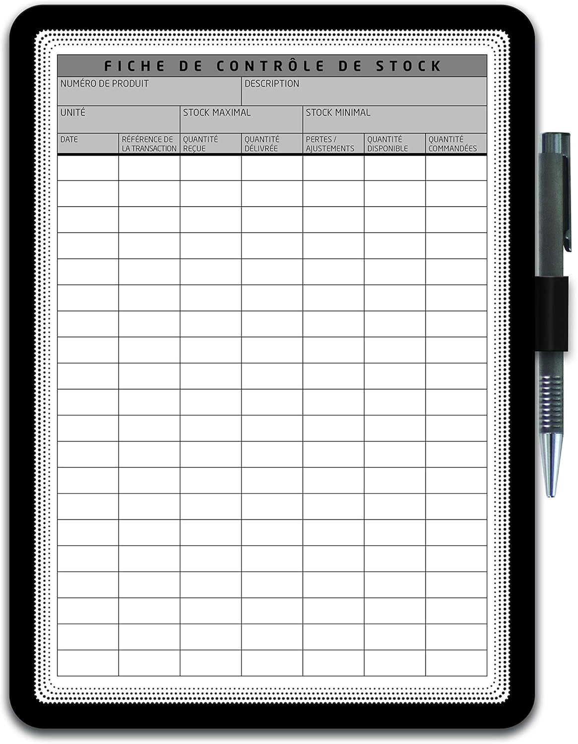 Djois Tarifold ES 194117 Pack of 2 A4 Clipboard Magneto Memo Black
