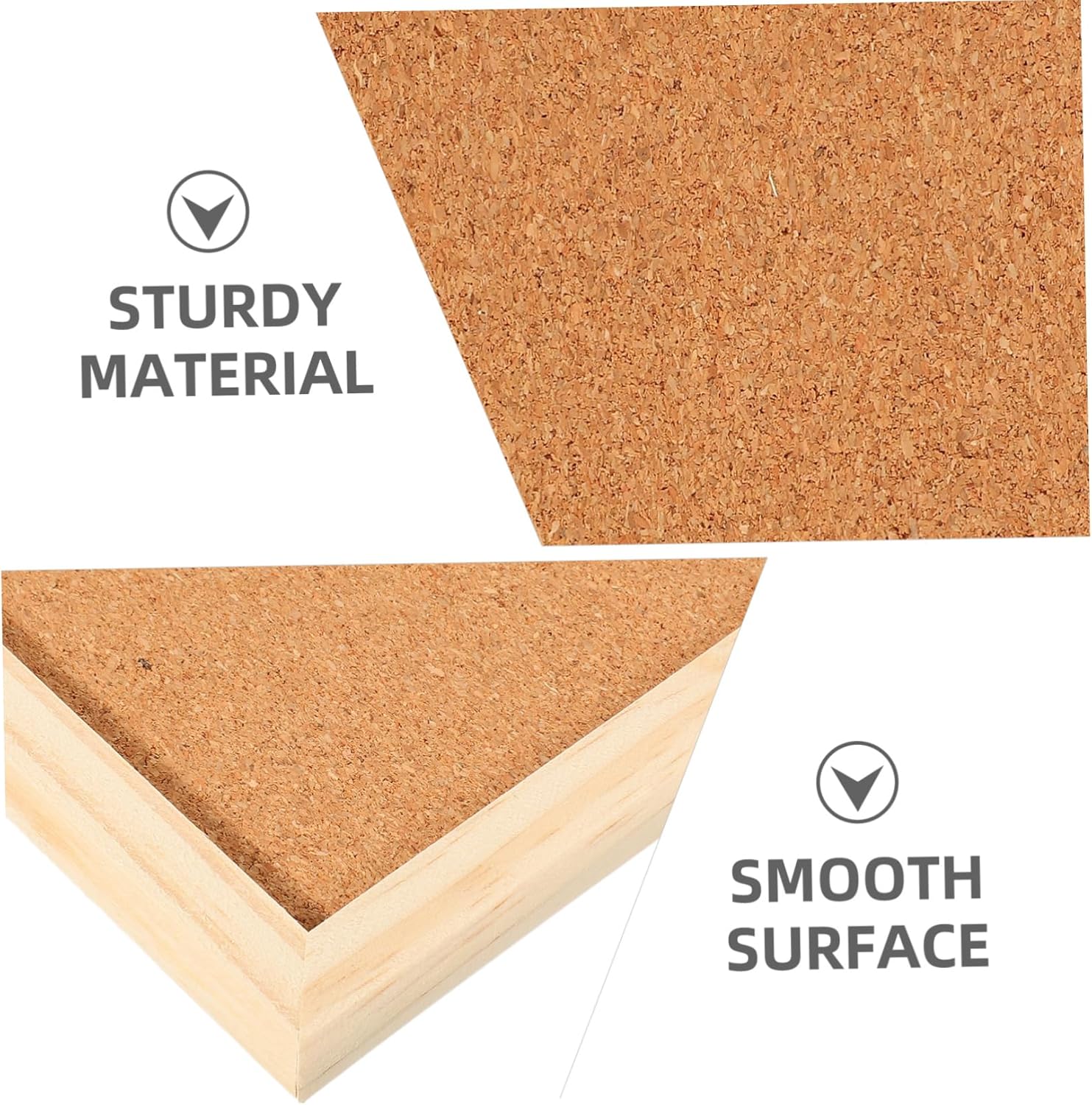 Office Memo Board Corkboard with White Frame Set Decorative
