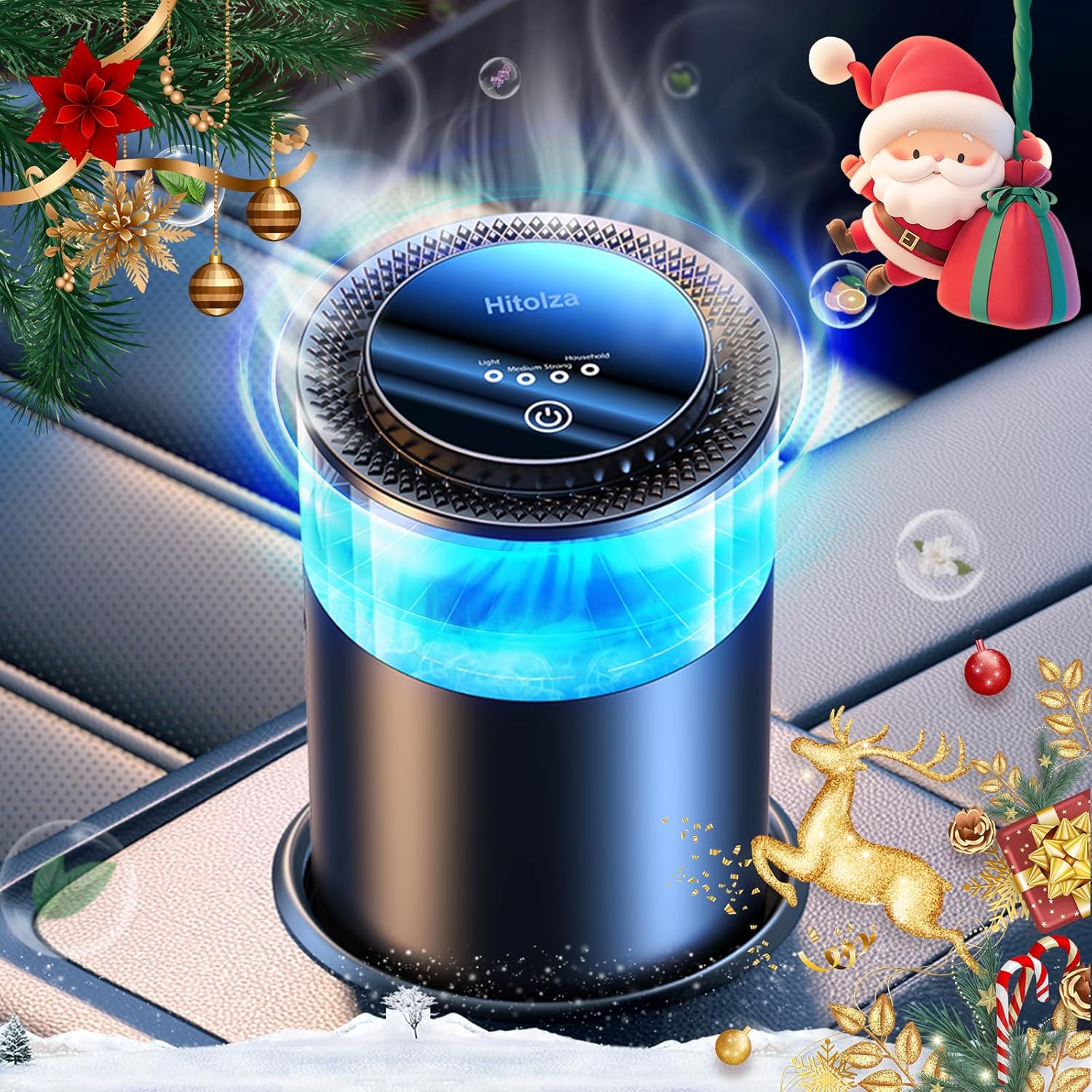 Hitolza Smart Car Air Freshener with Mystic Ice Scent