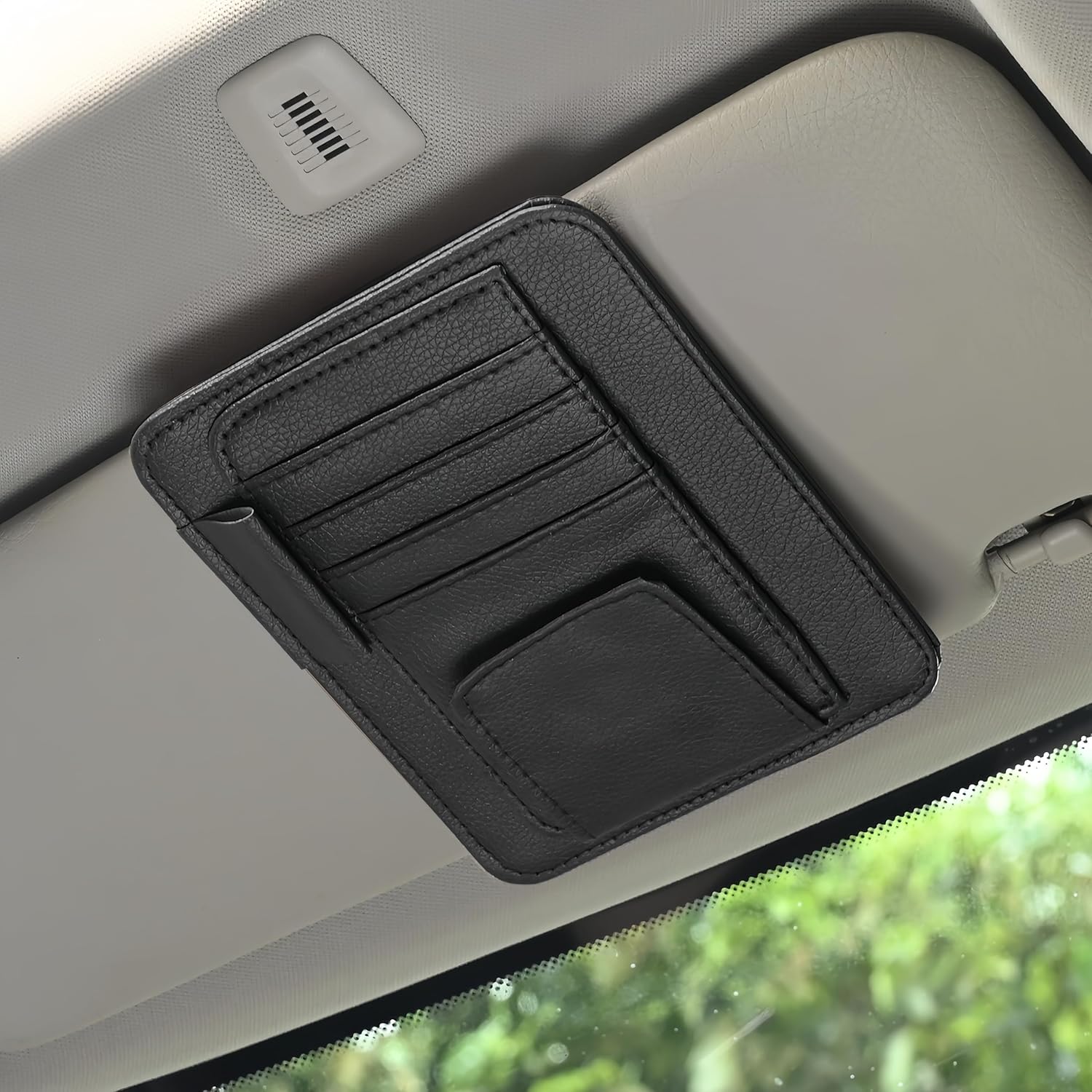 Auto Car Sun Visor Organizer Black